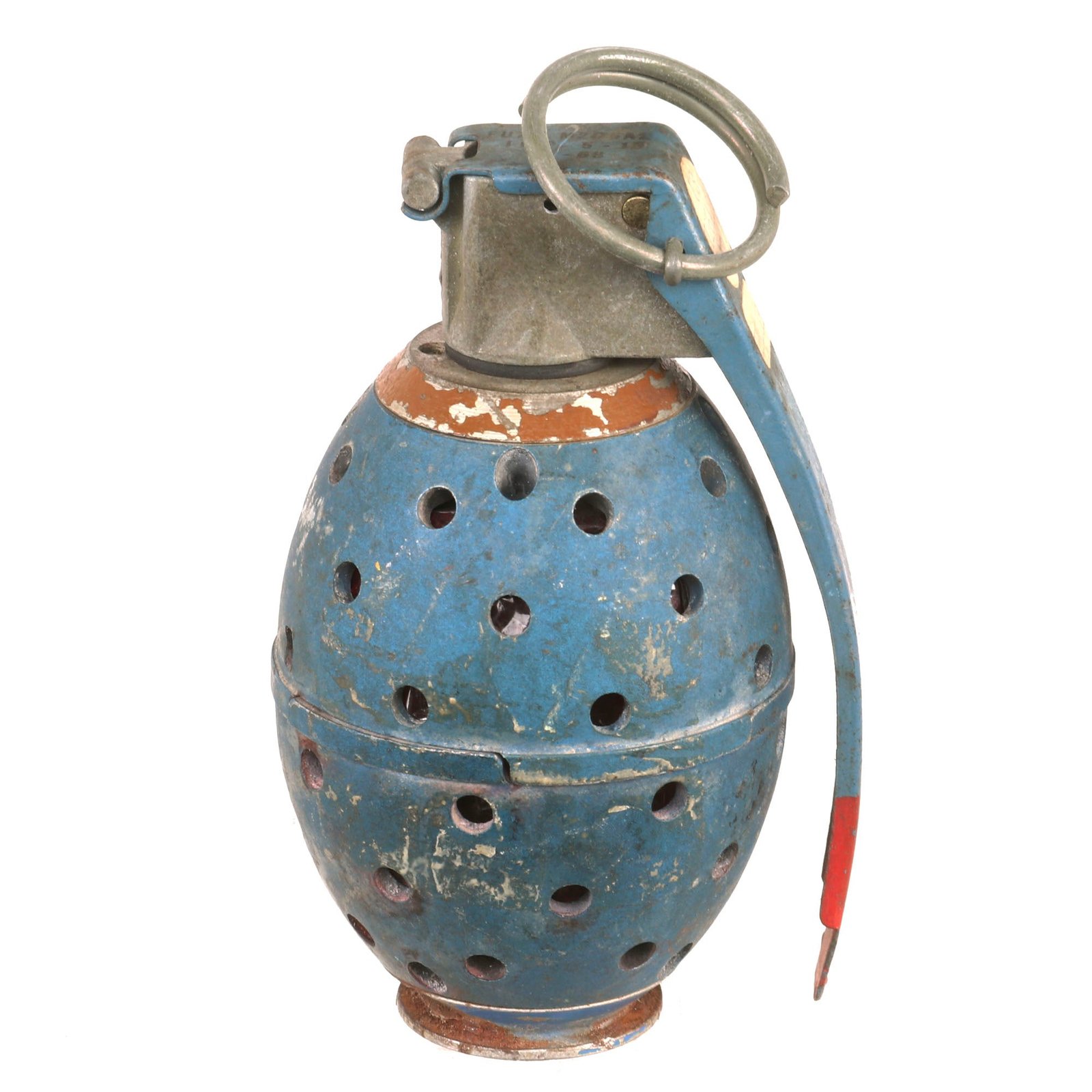 Buy Original U.S. Vietnam War Era Experimental M26 A2 Trainer Grenade from Picatinny Arsenal Trials with M205A2 Fuze - Dated 1968 | Original Firearms Antique For Sale
