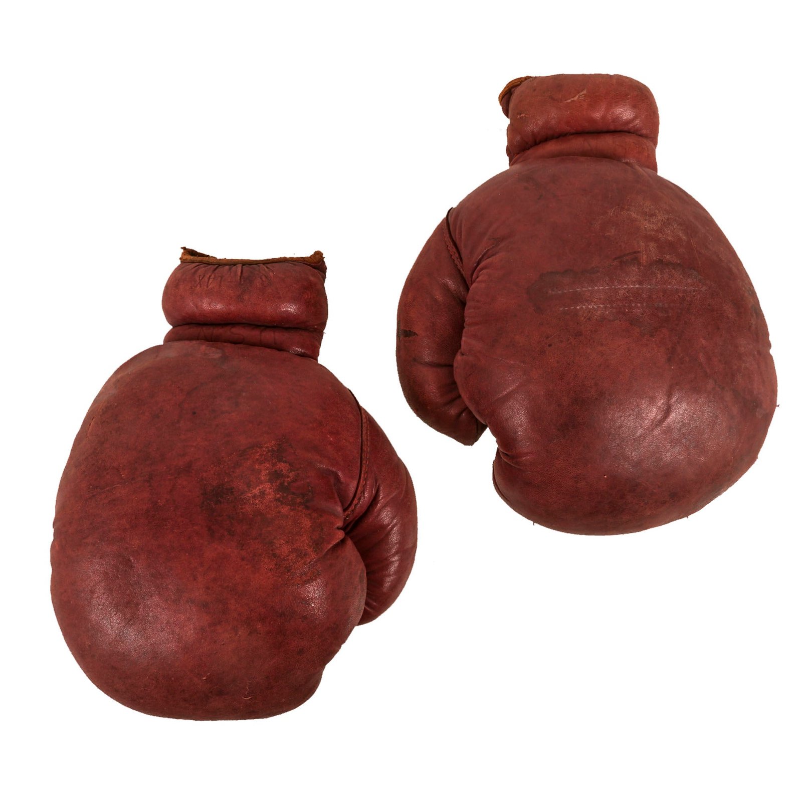 Buy Original U.S. WWII Navy USN Issued Boxing Gloves by Wilson Marked USN on Cuffs | Original Firearms Antique For Sale