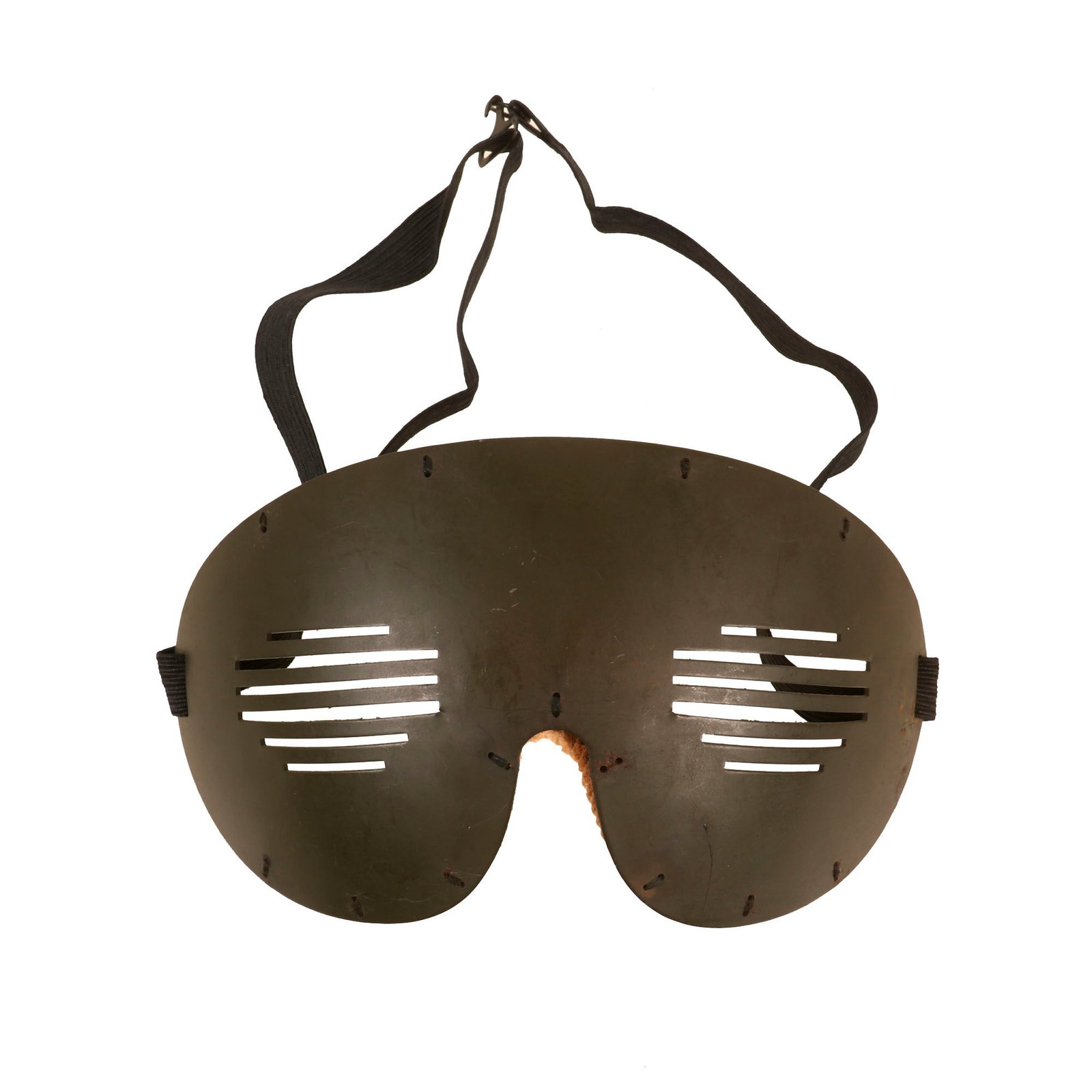 Buy Original U.S. WWII Army Air Forces & Tank Crew Flak Goggles Face Mask with Padding & Strap | Original Firearms Antique For Sale
