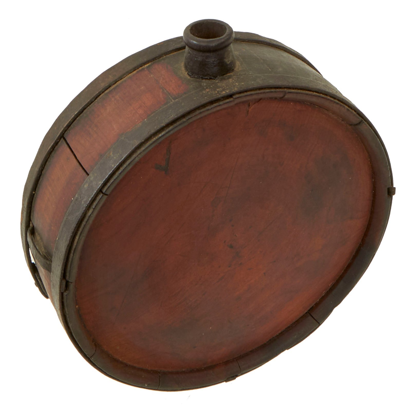 Buy Original U.S. Civil War Rare Confederate Issue Wooden Drum Canteen in Excellent Condition | Original Firearms Antique For Sale
