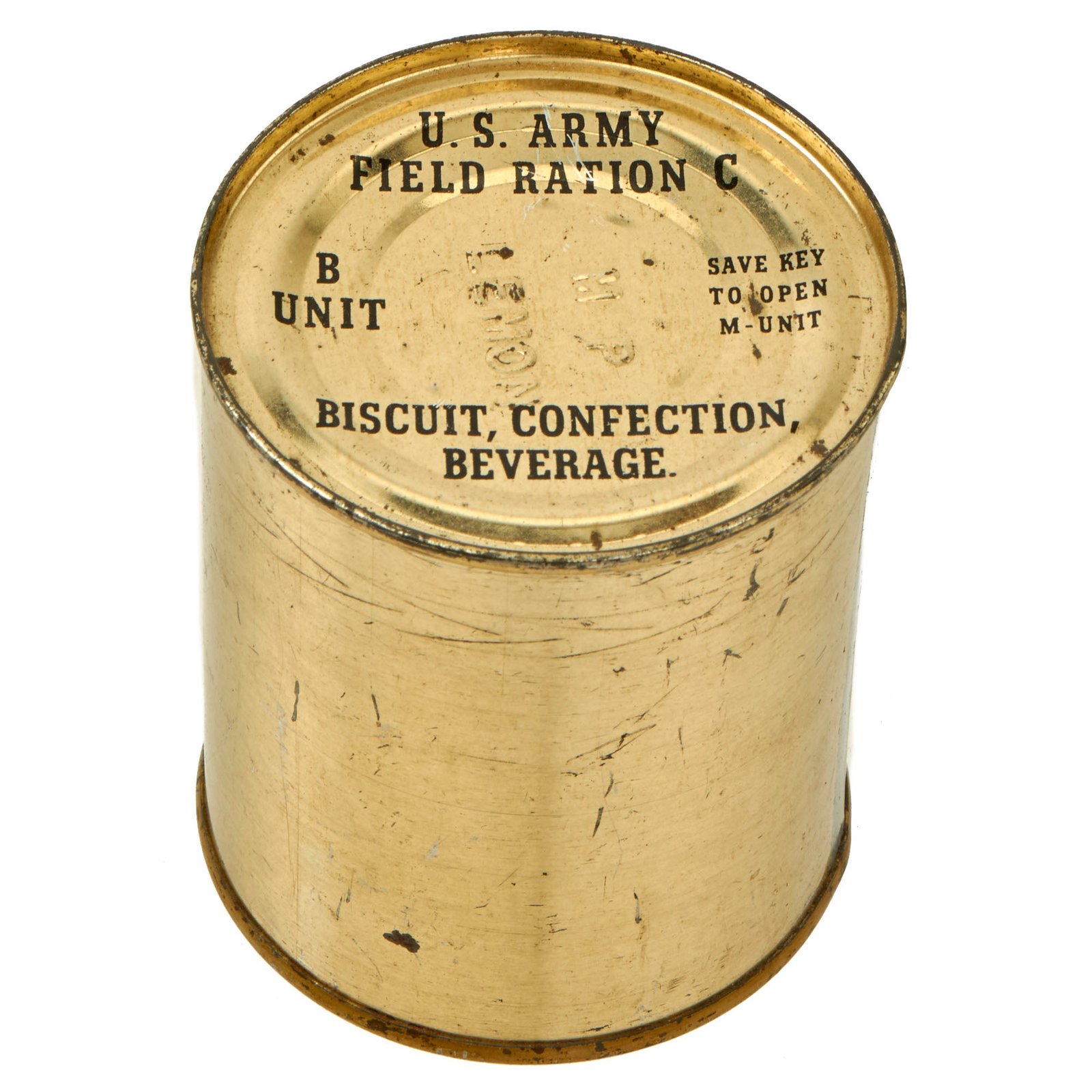 Buy Original U.S. WWII US Army Field Ration C, B Unit With Lemon Powder- Unopened, Mid-War | Original Firearms Antique For Sale