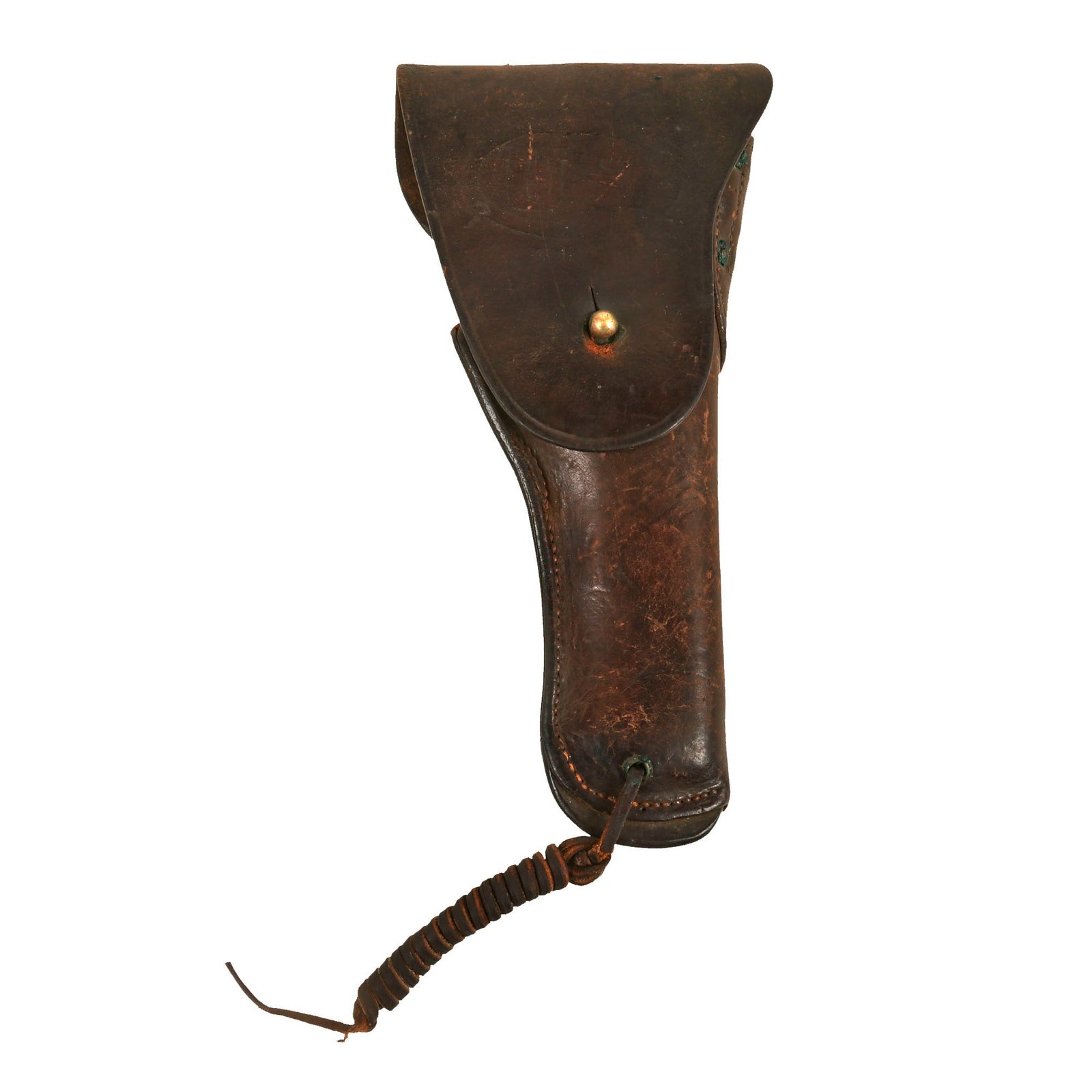 Buy Original U.S. WWI M1916 .45 Colt 1911 Leather Holster by HOYT with Leg Tie Down - Dated 1918 | Original Firearms Antique For Sale
