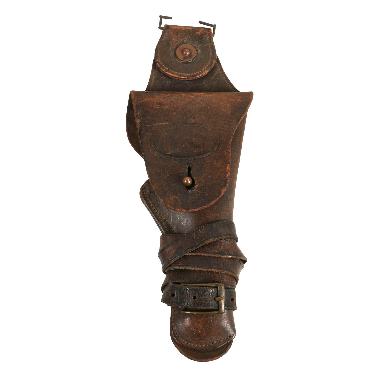 Buy Original U.S. WWI M1912 Colt 1911 .45 Cavalry Swivel Leather Holster | Original Firearms Antique For Sale