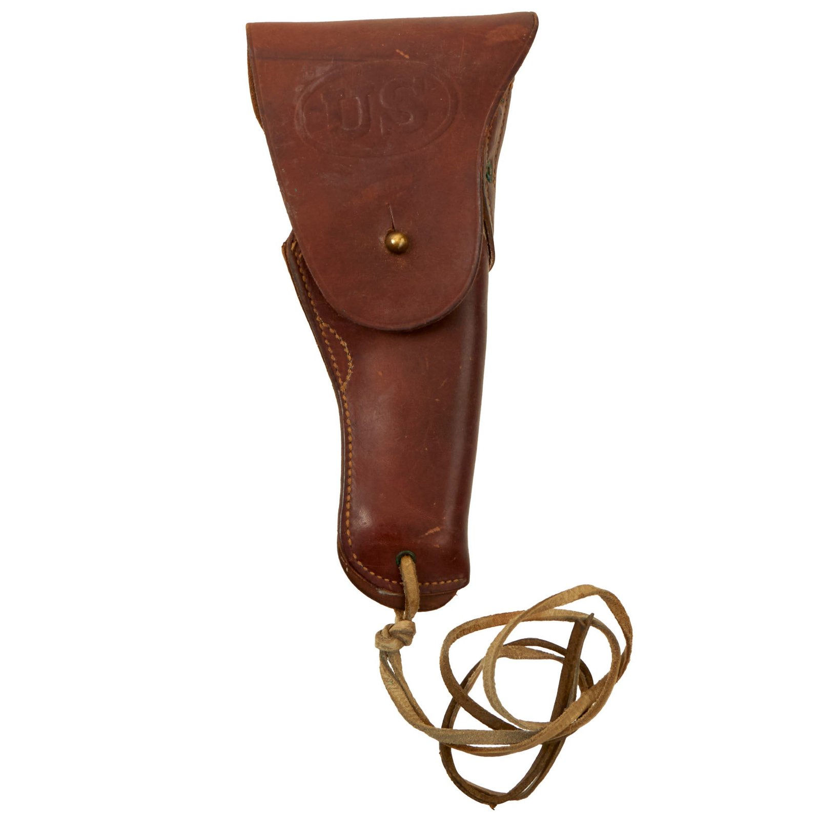 Buy Original U.S. WWII M1916 .45 Colt 1911 Leather Holster by Boyt Without Date - Early Example | Original Firearms Antique For Sale