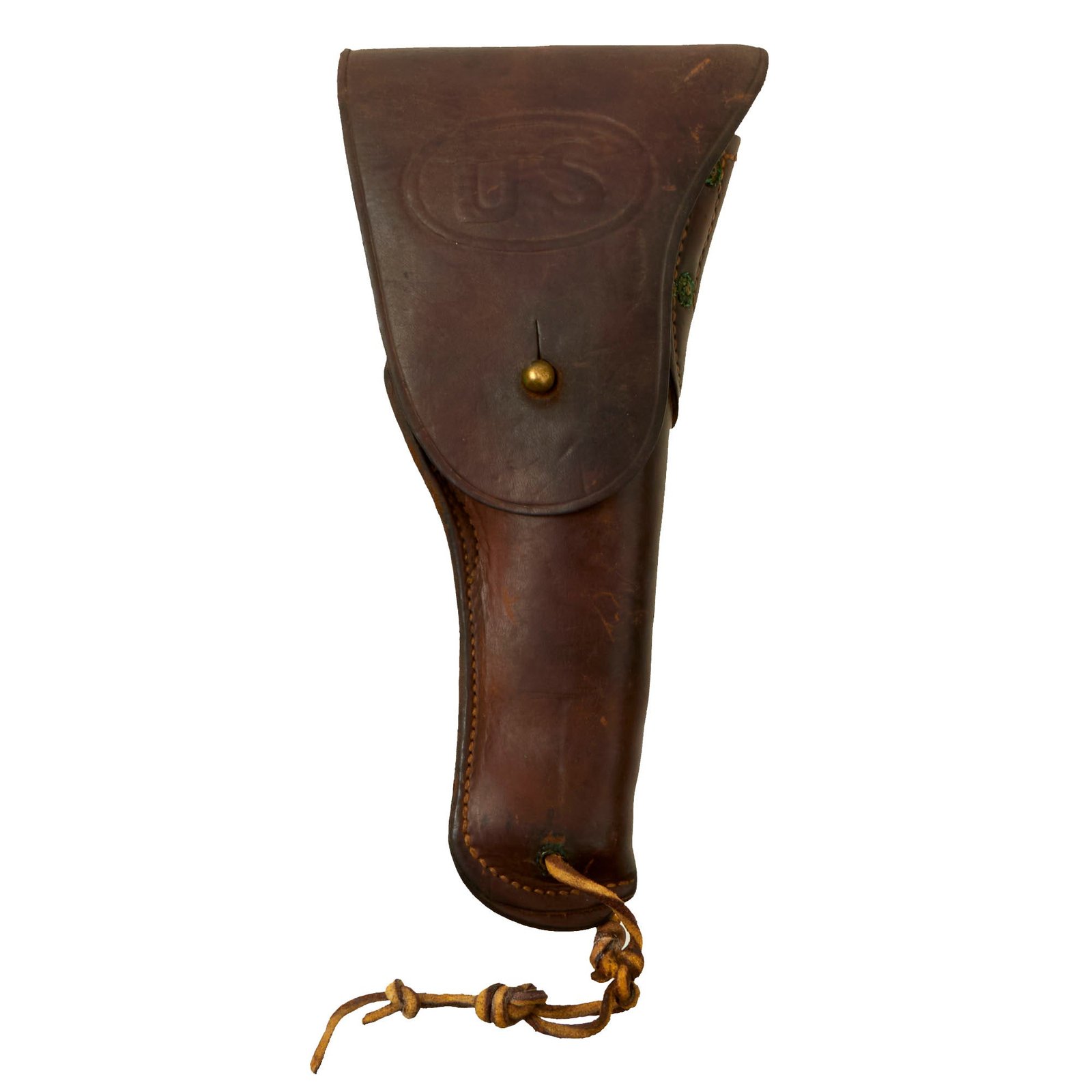 Buy Original U.S. WWI 1918 Dated M-1916 Holster for M-1911 Pistol by Graton & Knight with Leg Tie Town | Original Firearms Antique For Sale