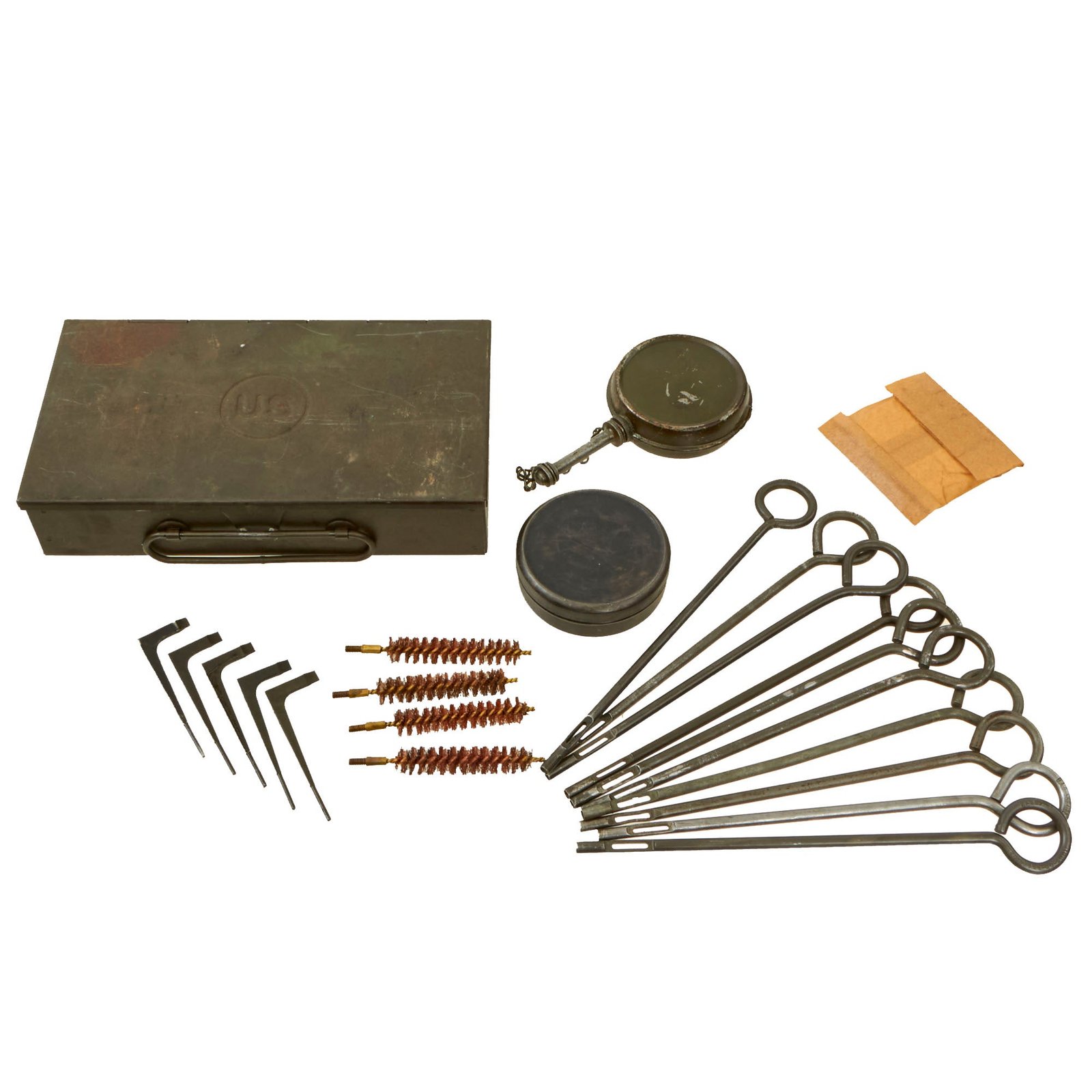 Buy Original U.S. WWII Model 1912 Squad Weapon Cleaning Kit For M-1911 .45 Caliber Pistol | Original Firearms Antique For Sale