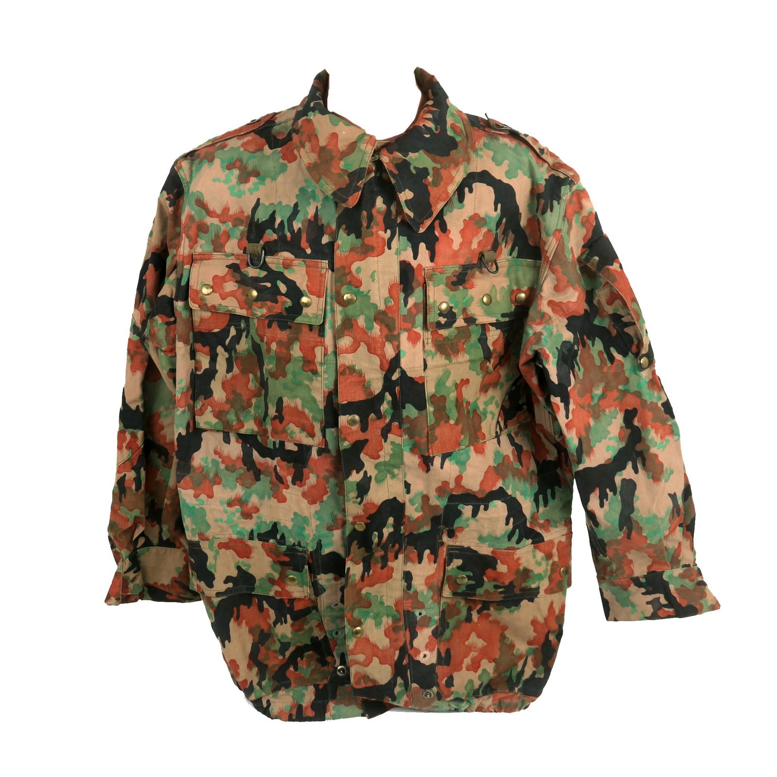 Buy Original Belgian Early Cold War Era 1950s Experimental Leibermuster Camouflage Jacket - WWII German Designed Camouflage | Original Firearms Antique For Sale