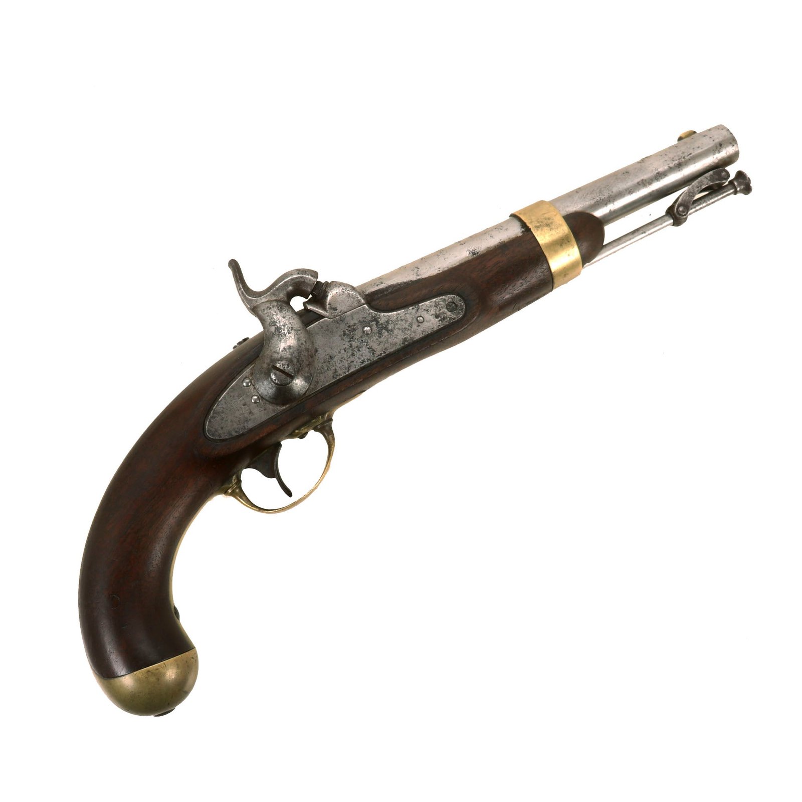 Buy Original U.S. Civil War Era M-1842 Percussion Cavalry Pistol by H. Aston & Co. - Dated 1852 | Original Firearms Antique For Sale