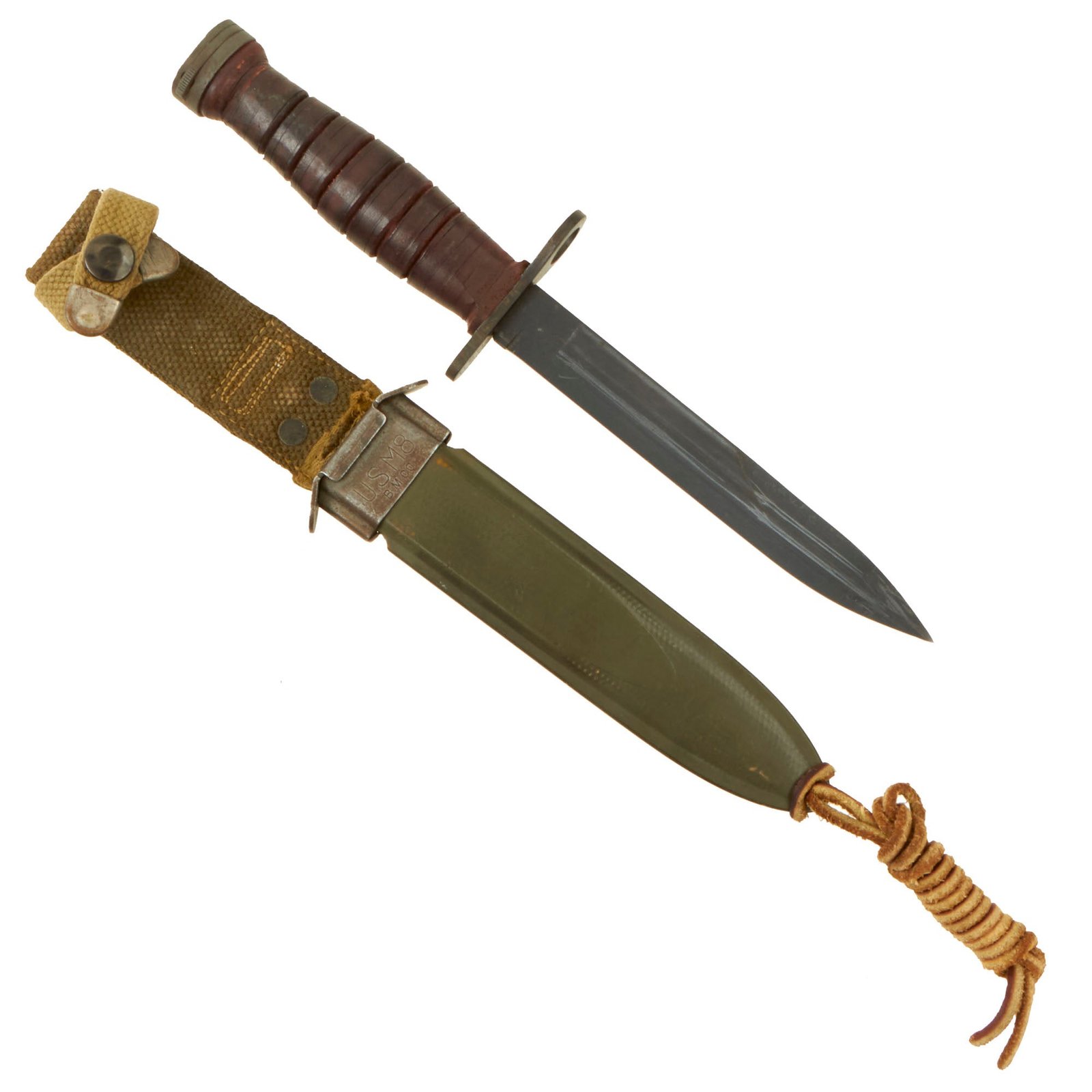 Buy Original U.S. WWII M4 Bayonet by Camillus for the M1 Carbine with M8 Scabbard | Original Firearms Antique For Sale
