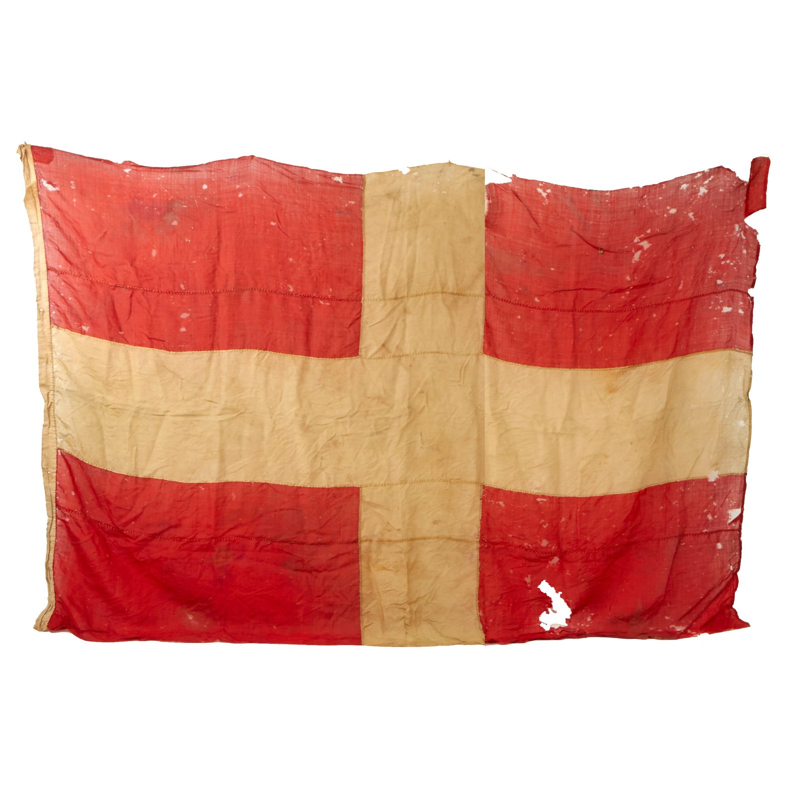 Buy Original U.S. Civil War Early Handsewn Navy Number Four Semaphore Nautical Signaling Flag - 67” x 158” | Original Firearms Antique For Sale