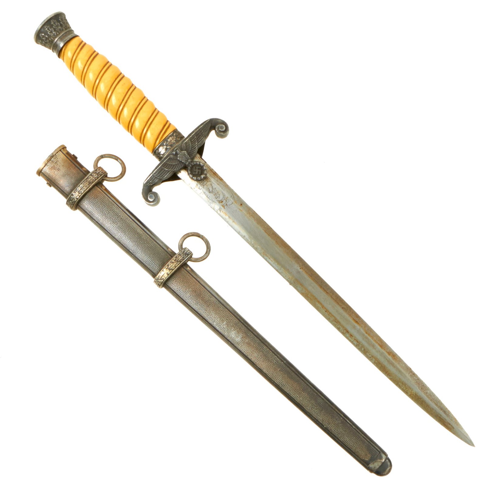 Buy Original WWII German Army Heer Officer Dagger by "Siegfried" Ernst Pack & Söhne with Scabbard | Original Firearms Antique For Sale