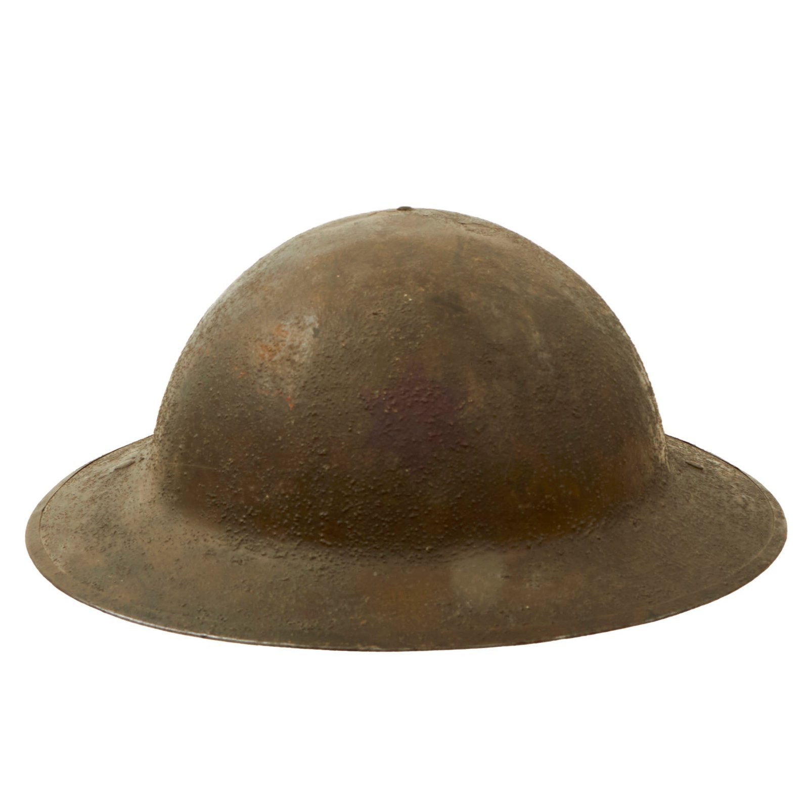 Buy Original U.S. WWI 6th “Sight Seein’ Sixth” Division British-Made Mk. I Doughboy Helmet with Original Paint and Liner | Original Firearms Antique For Sale