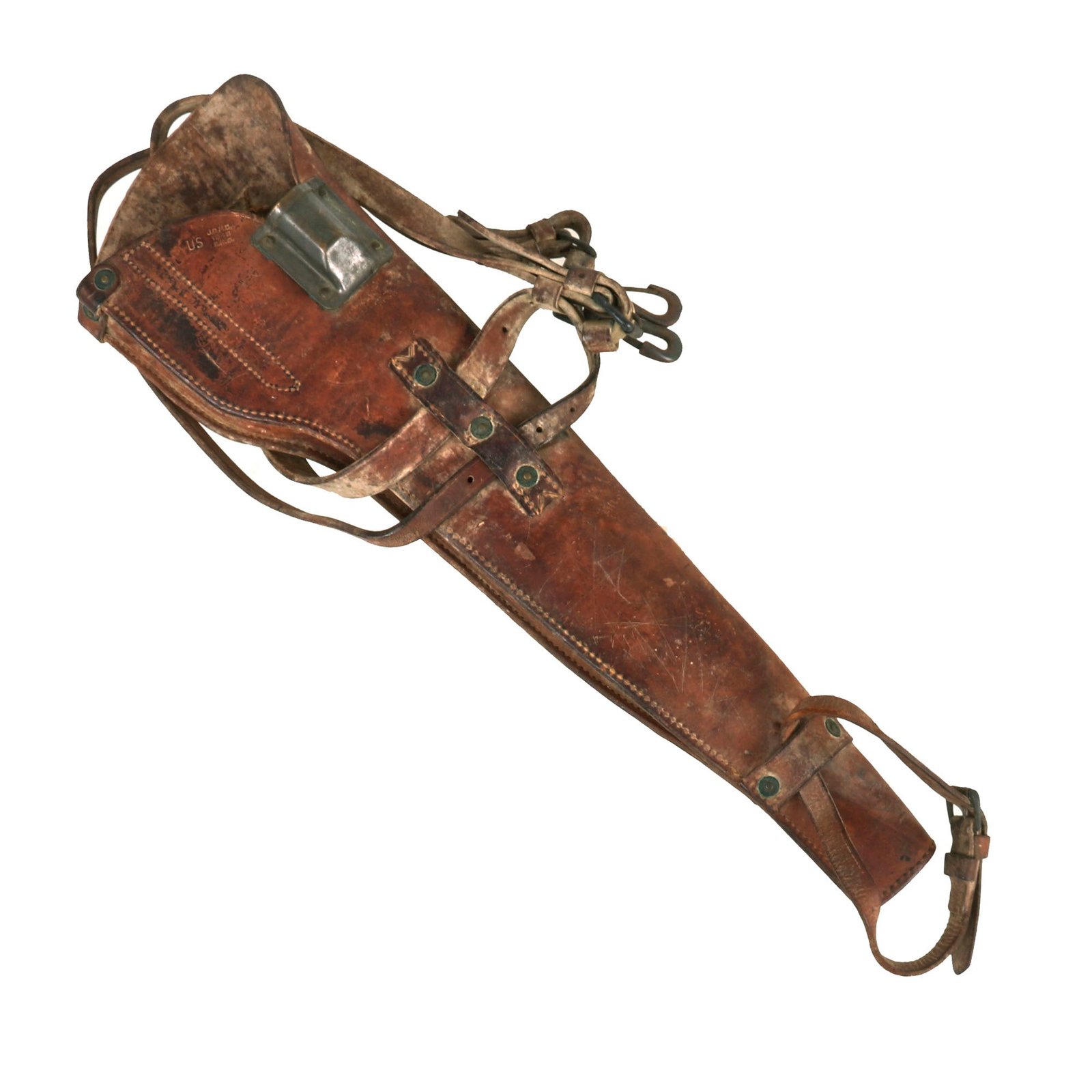 Buy Original U.S. WWII M1 Carbine Leather Scabbard byJeffersonville Quartermaster Depot - Dated 1945 | Original Firearms Antique For Sale