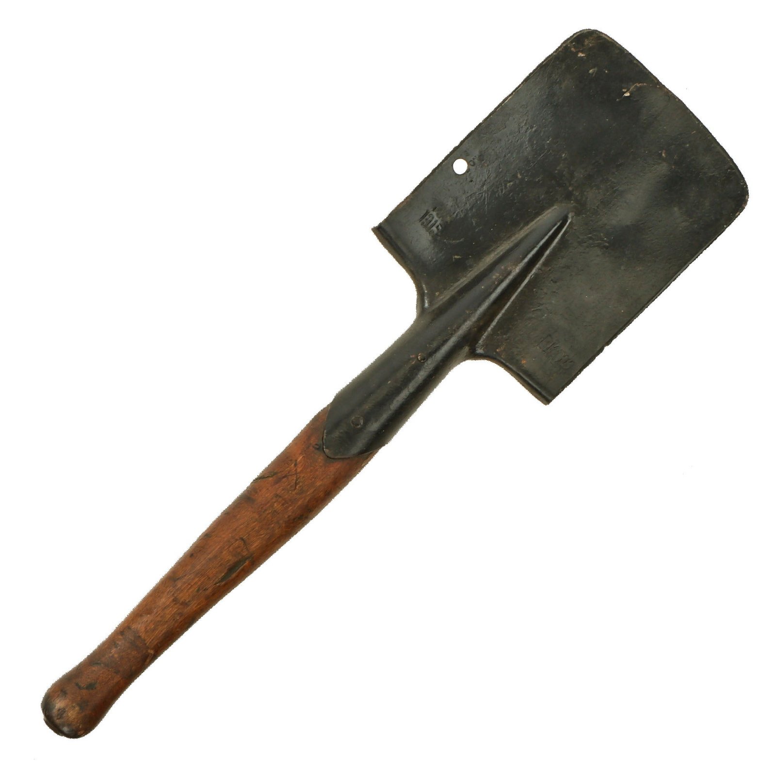 Original Russian WWI Era MPL-50 Entrenching Tool With Postwar Finnish Use - Dated 1915