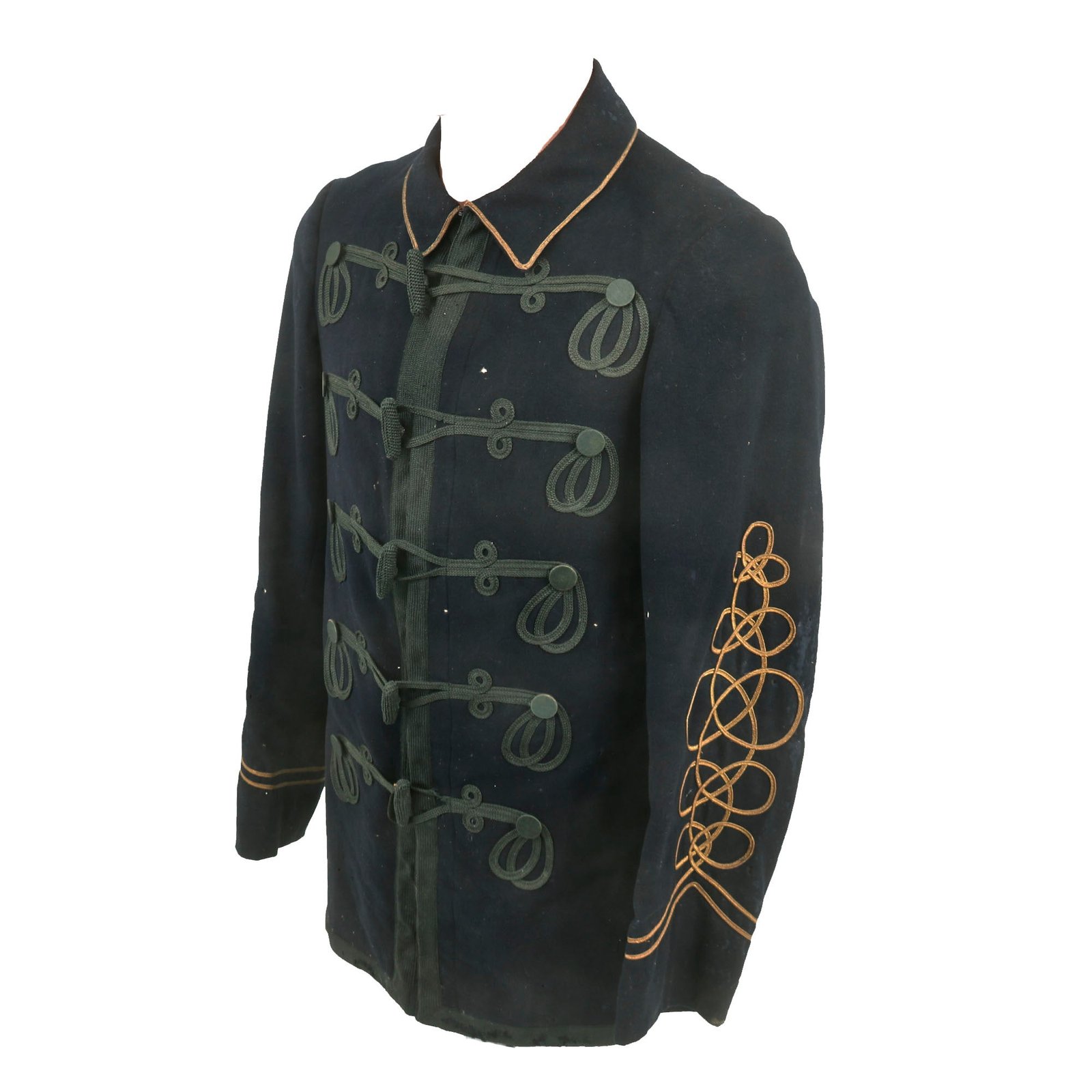Buy Original U.S. Indian Wars M1872/75 or Later Officer’s Patrol Sack Coat with Intricate Cuff “Chicken Gut” Ranks - Possibly Colonel | Original Firearms Antique For Sale
