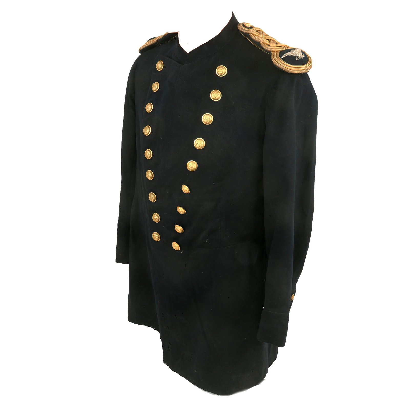 Buy Original U.S. Indian Wars Era US Army M1885 Officers’ Frock Coat with Pennsylvania National Guard Buttons & Colonel’s Epaulets by J.G. Haas | Original Firearms Antique For Sale