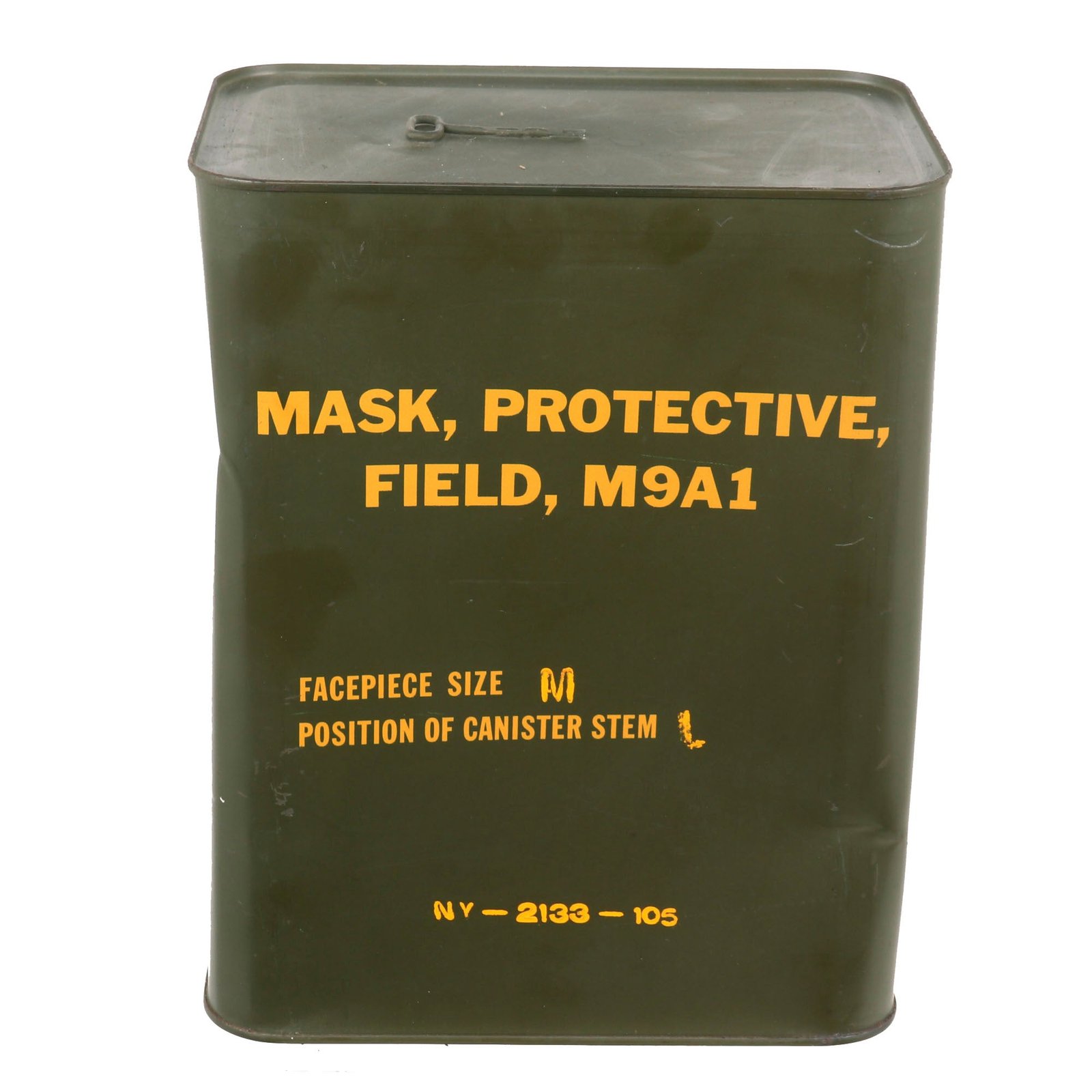 Buy Original U.S. Korean War M9A1 Gas Mask Still Sealed in Box | Original Firearms Antique For Sale