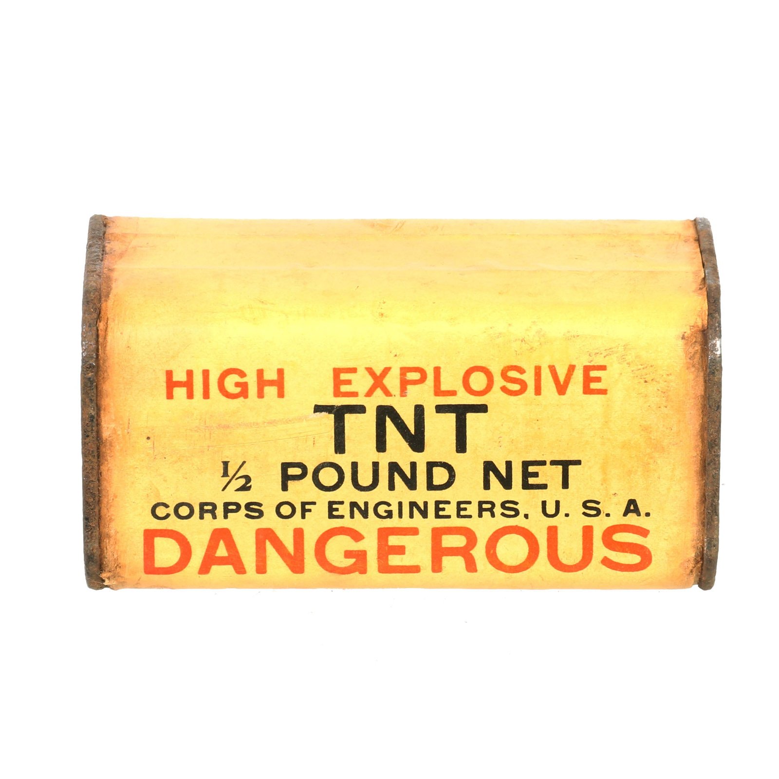 Buy Original U.S. WWII Corps of Engineers High Explosive TNT 1/2 Pound Block - INERT | Original Firearms Antique For Sale