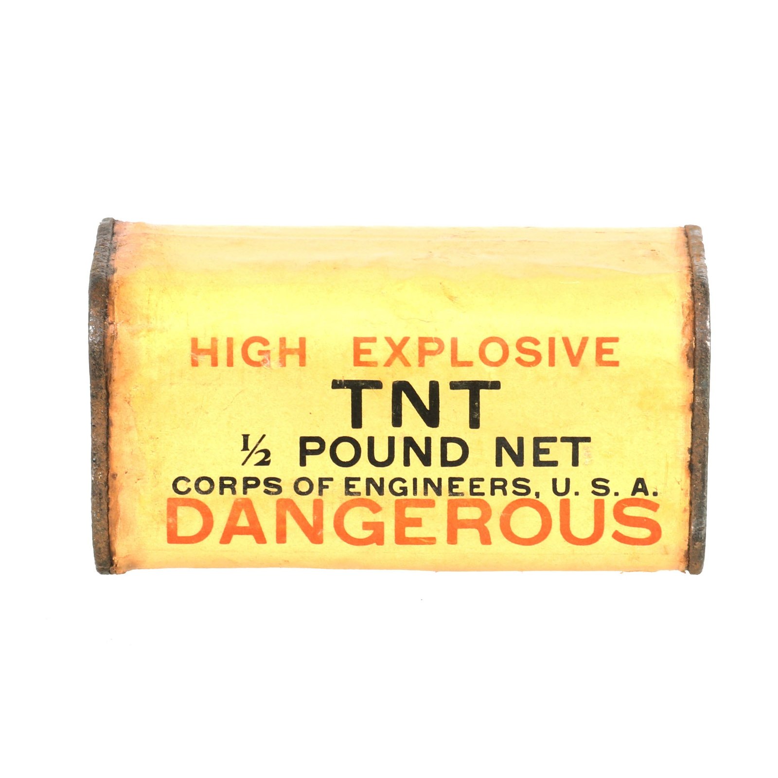 Buy Original U.S. WWII Corps of Engineers High Explosive TNT 1/2 Pound Block - INERT | Original Firearms Antique For Sale