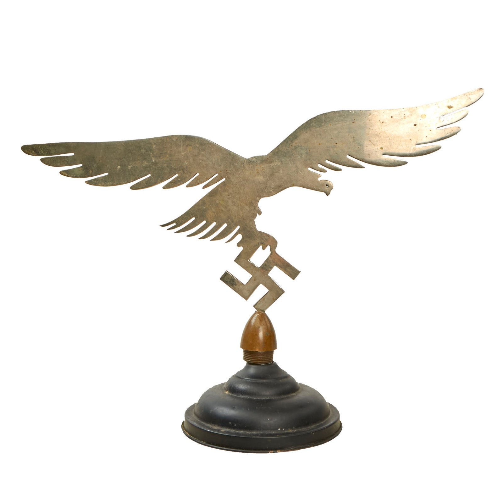 Buy Original German WWII POW-Made Luftwaffe Eagle Statue Made with Artillery Fuze on Stand | Original Firearms Antique For Sale