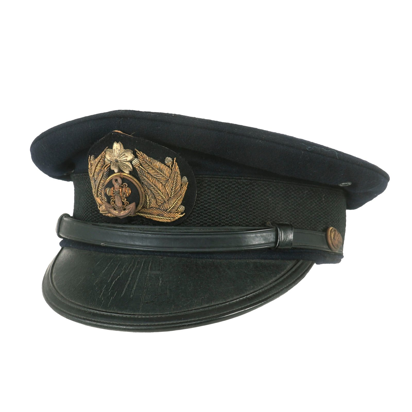 Buy Original WWII Imperial Japanese Navy IJN Officer Visor Cap | Original Firearms Antique For Sale