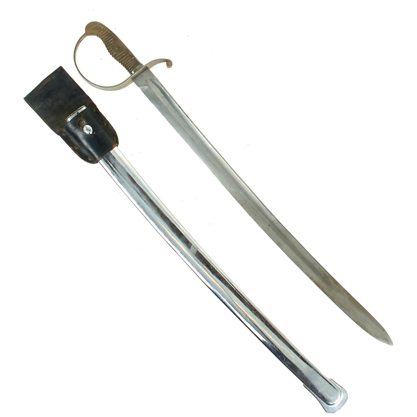 Buy Original Argentina Pre-WWI Era Model 1898 Artillery Sword and Scabbard with Frog by Santa Barbara of Toledo, Spain | Original Firearms Antique For Sale