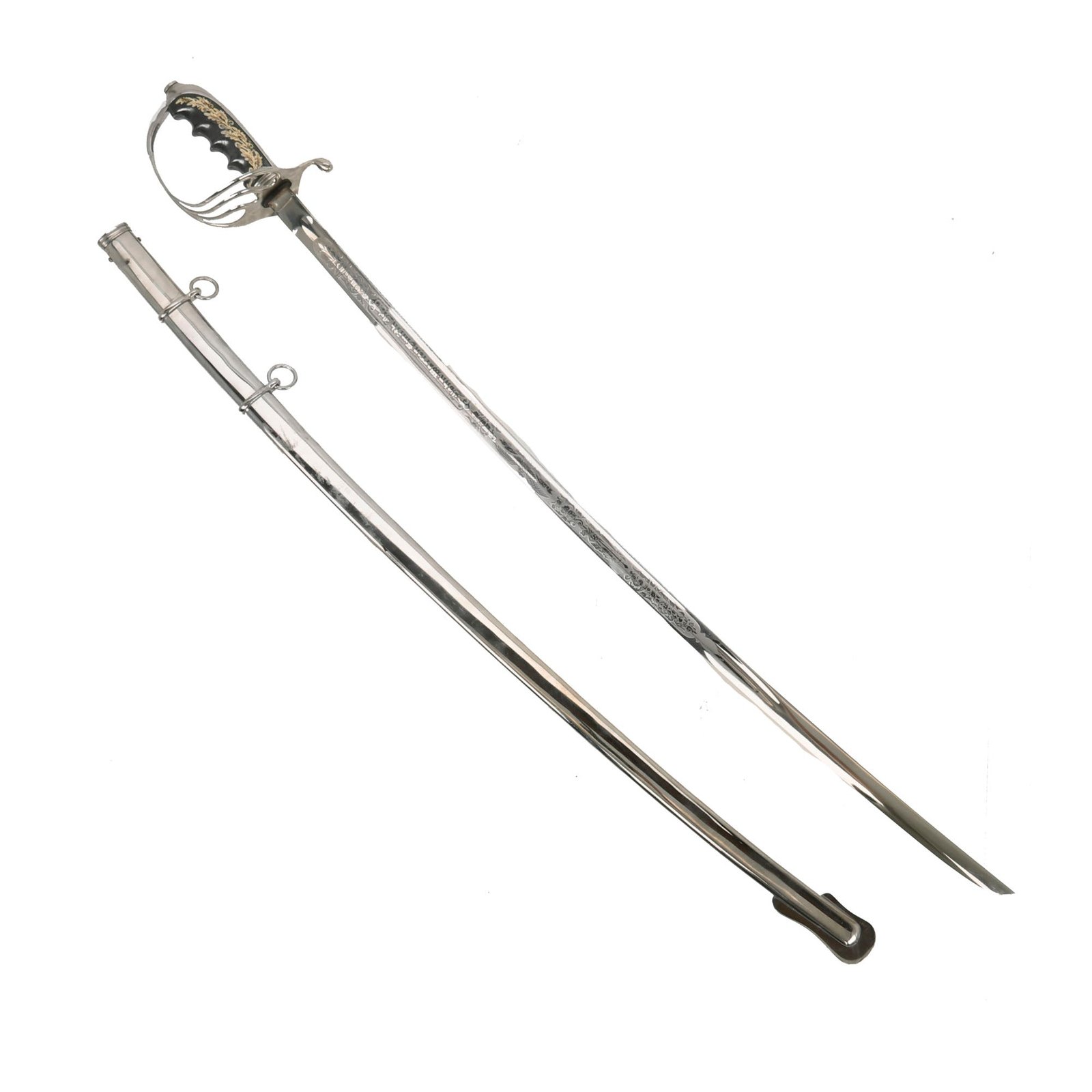 Buy Original U.S. Inter-War Model 1902 Army Officer’s Sword Presented to John Warren Smith Jr. of Florida Military Academy | Original Firearms Antique For Sale