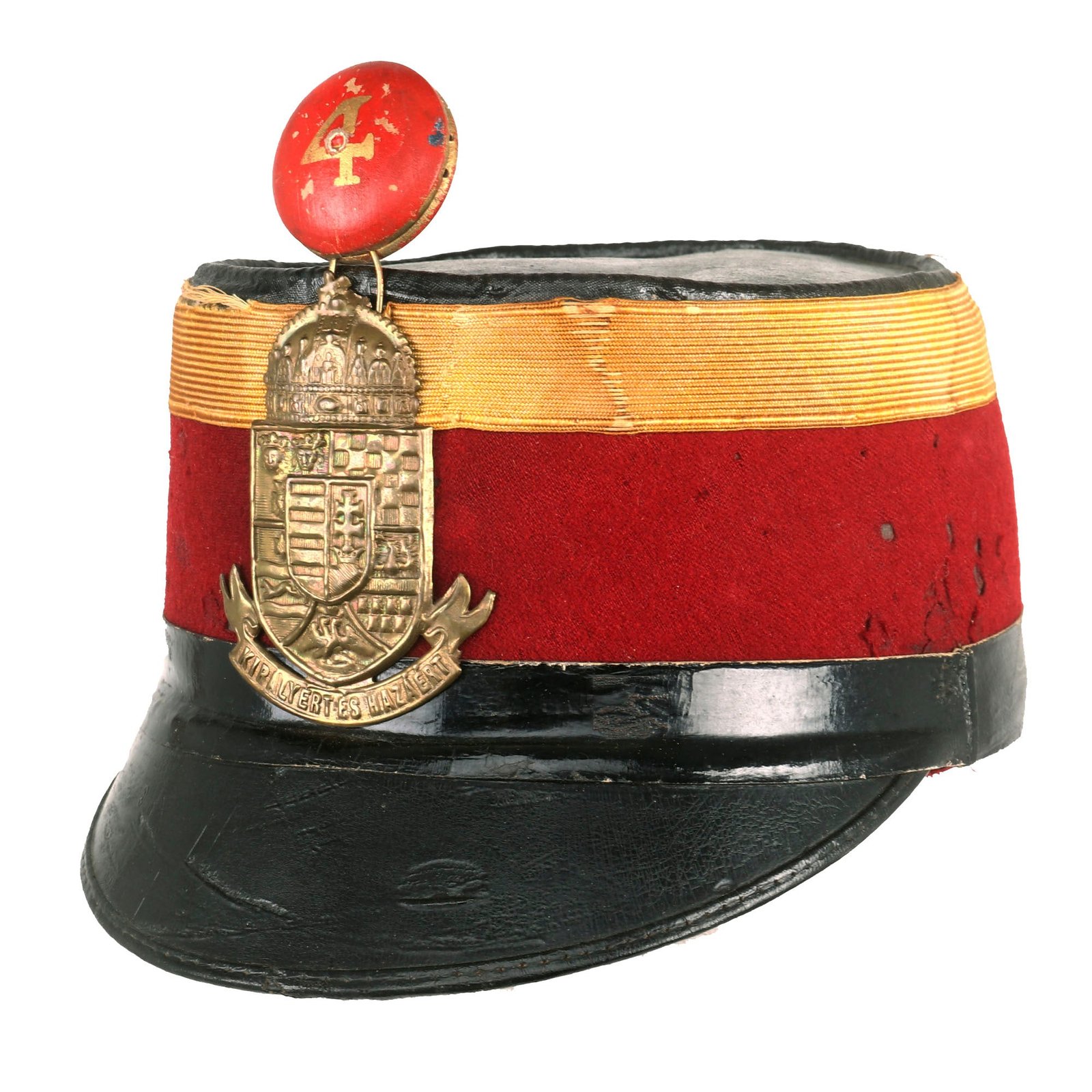 Buy Original Pre WWII Royal Hungarian 4th Nagyvárad Honved Infantry Regiment Officer Shako | Original Firearms Antique For Sale