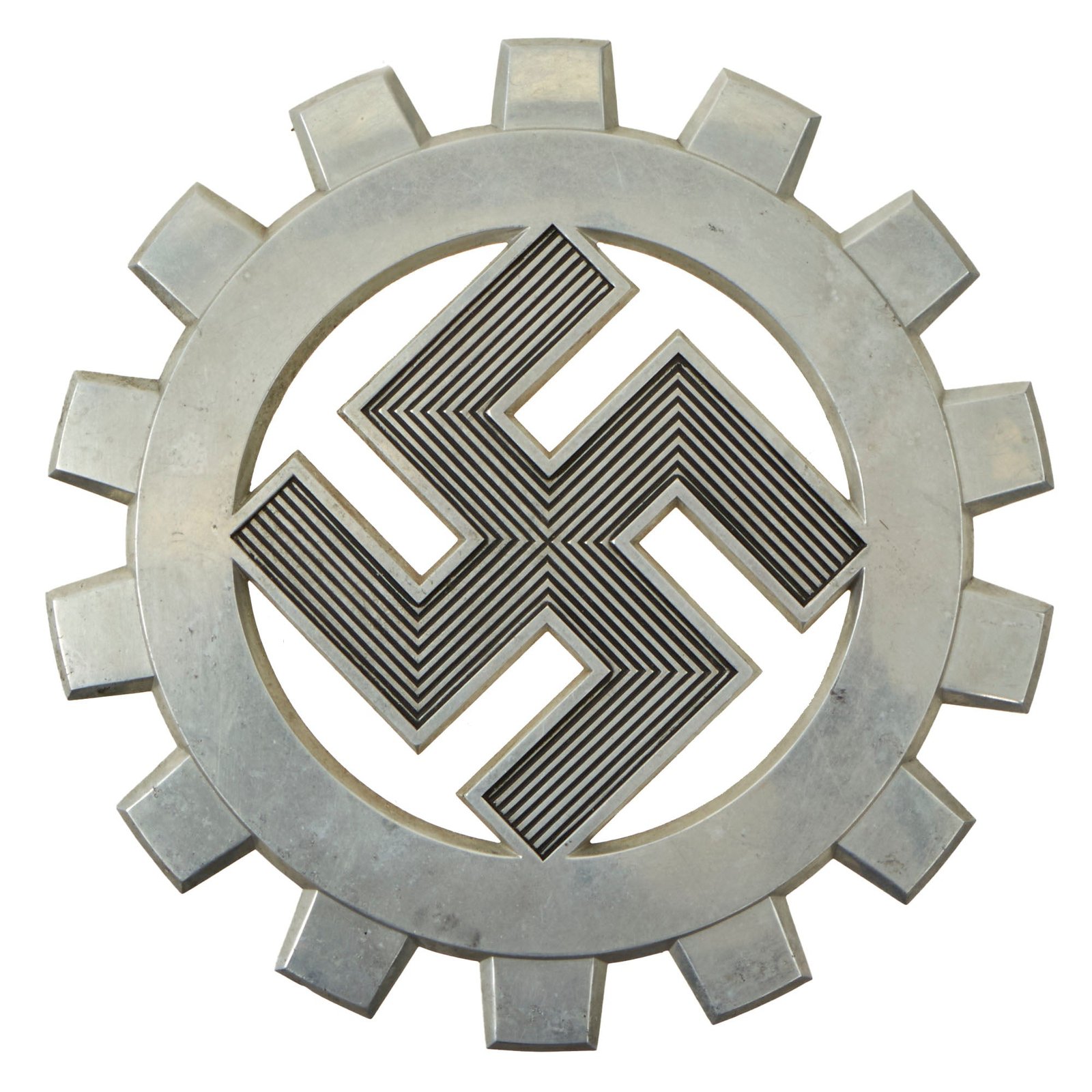 Buy Original German WWII DAF Labor Front Aluminum Wall Sign - Deutsche Arbeitsfront | Original Firearms Antique For Sale