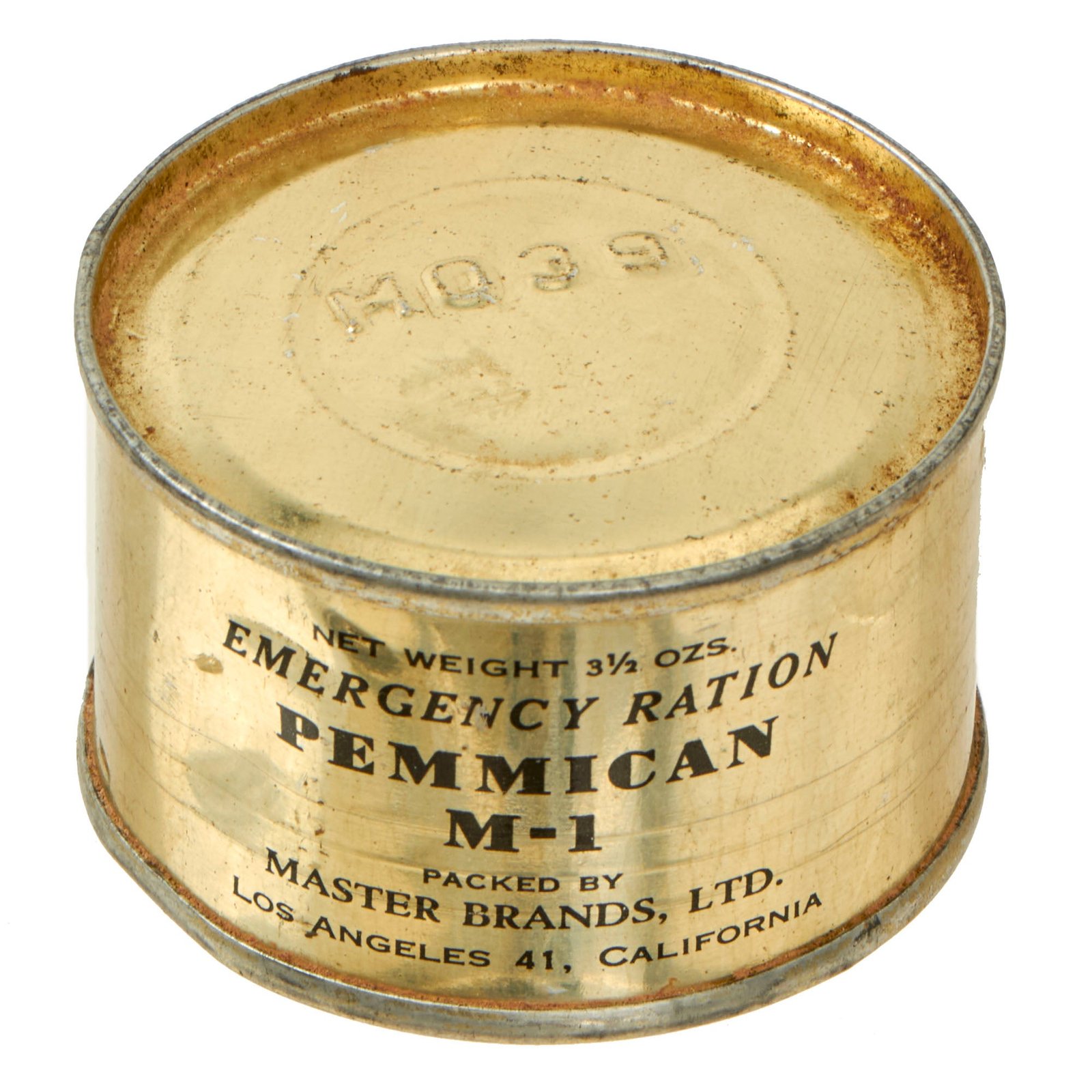 Buy Original U.S. WWII Tinned Pemmican M-1 Survival Food Ration - Sealed | Original Firearms Antique For Sale