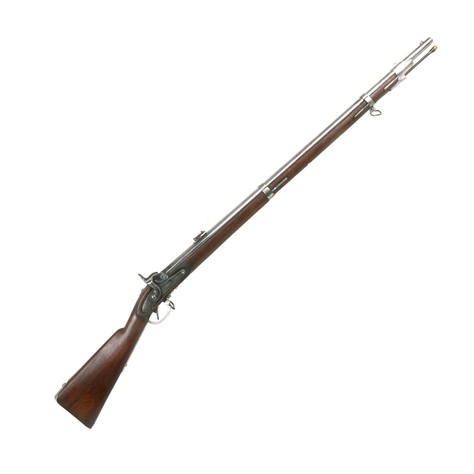 Buy Original U.S. Civil War Austrian M1854 Lorenz Percussion Rifle with Replaced Lock Dated 1849 - Maker Marked | Original Firearms Antique For Sale