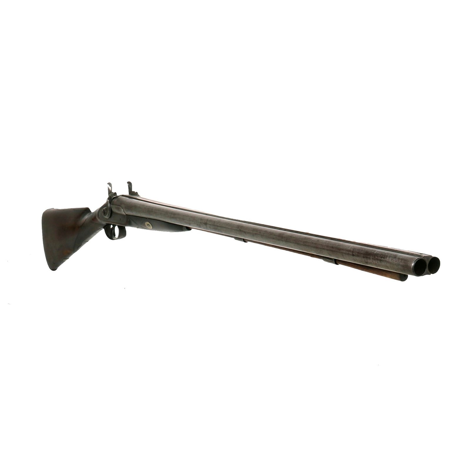 Buy Original British Victorian 12 Bore Double Barrel Percussion Shotgun by J. Manton & Co. of London - circa 1860 | Original Firearms Antique For Sale