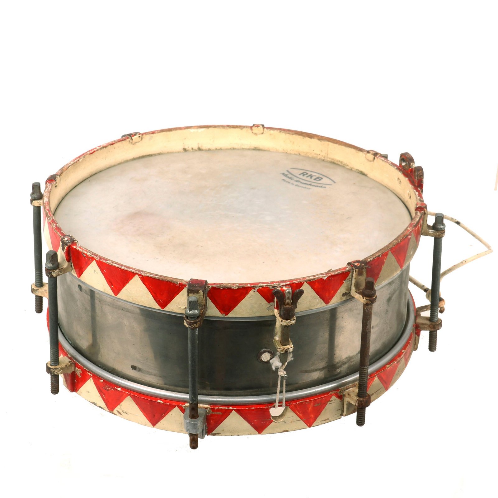 Buy Original German WWII HJ National Youth Organization 14" Metal Marching Snare Drum - Marschtrommel | Original Firearms Antique For Sale