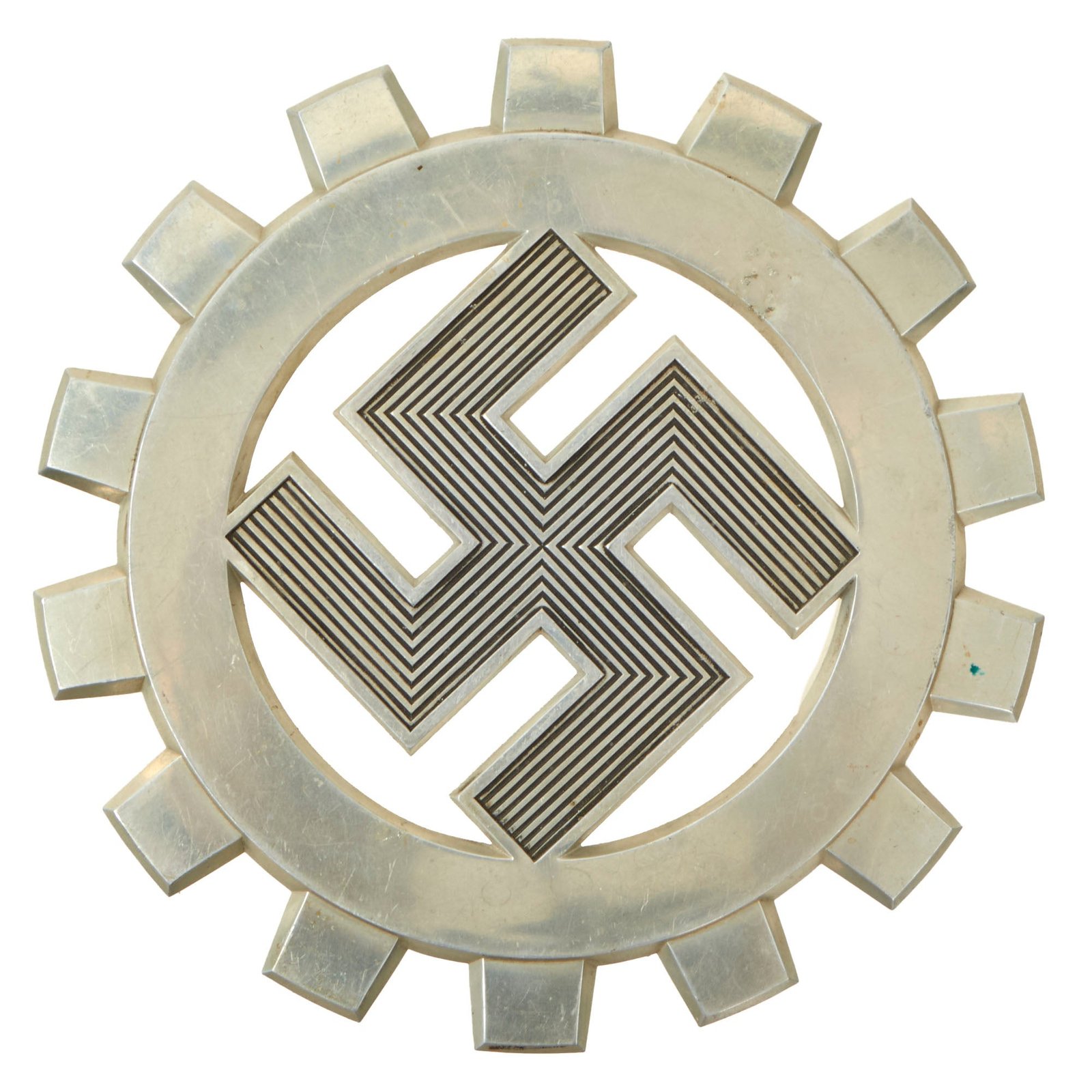 Buy Original German WWII DAF Labor Front Aluminum Wall Sign - Deutsche Arbeitsfront | Original Firearms Antique For Sale