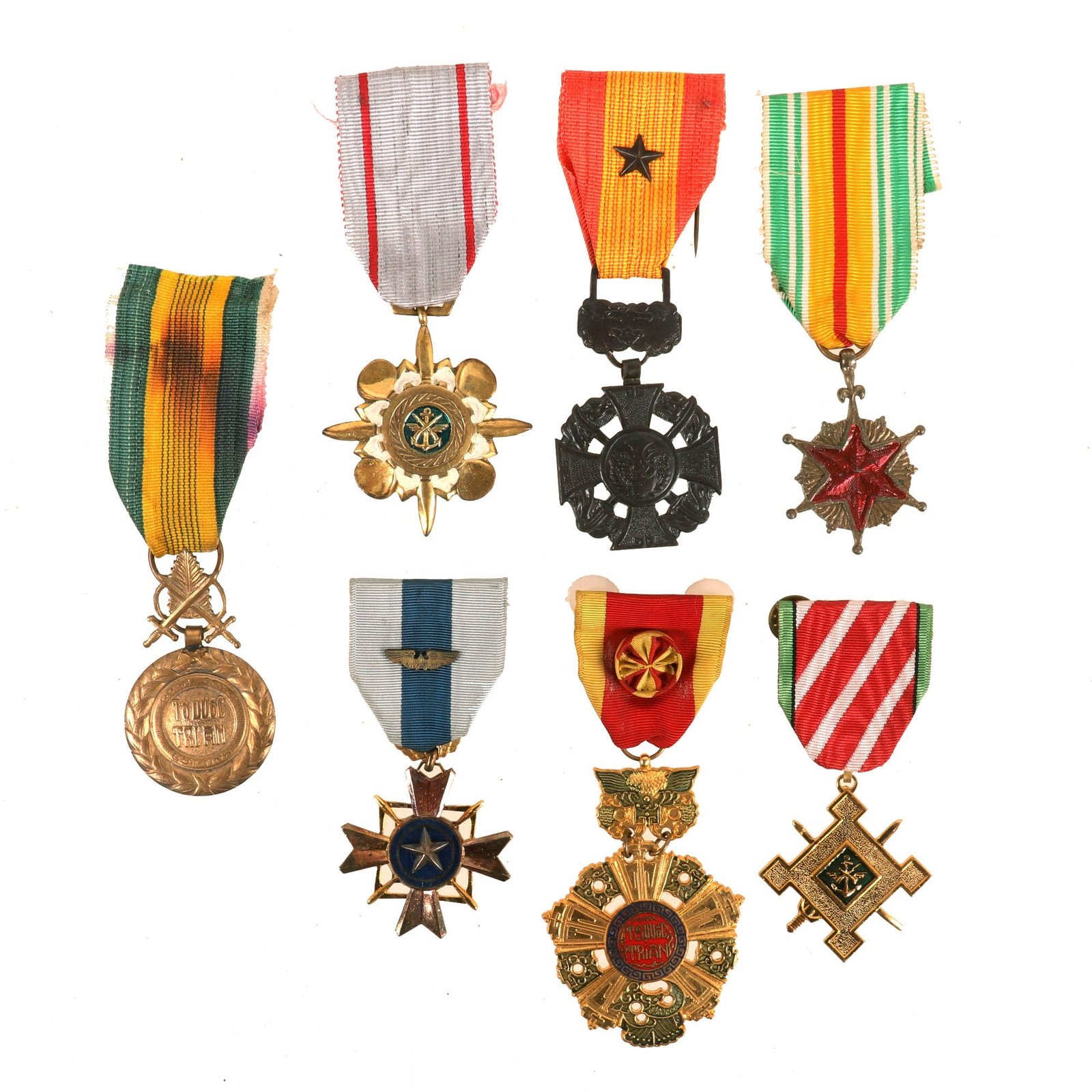 Buy Original South Vietnamese Vietnam War Medal Grouping - 7 Medals | Original Firearms Antique For Sale