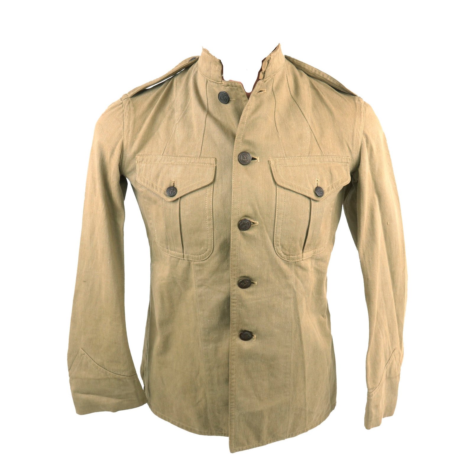 Buy Original U.S. WWI U.S.M.C. Banana Wars P1912 Marine Corps Khaki Summer Uniform Tunic | Original Firearms Antique For Sale
