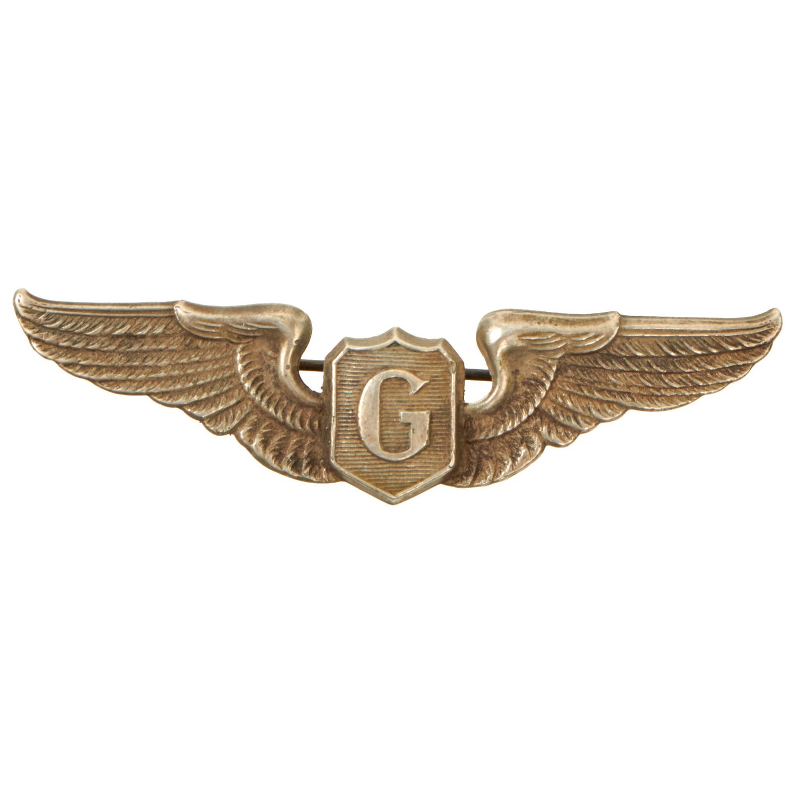 Buy Original U.S. WWII British Made Silver Glider Pilot Wings with 1944 Sterling Silver Hallmarks - Pinback | Original Firearms Antique For Sale