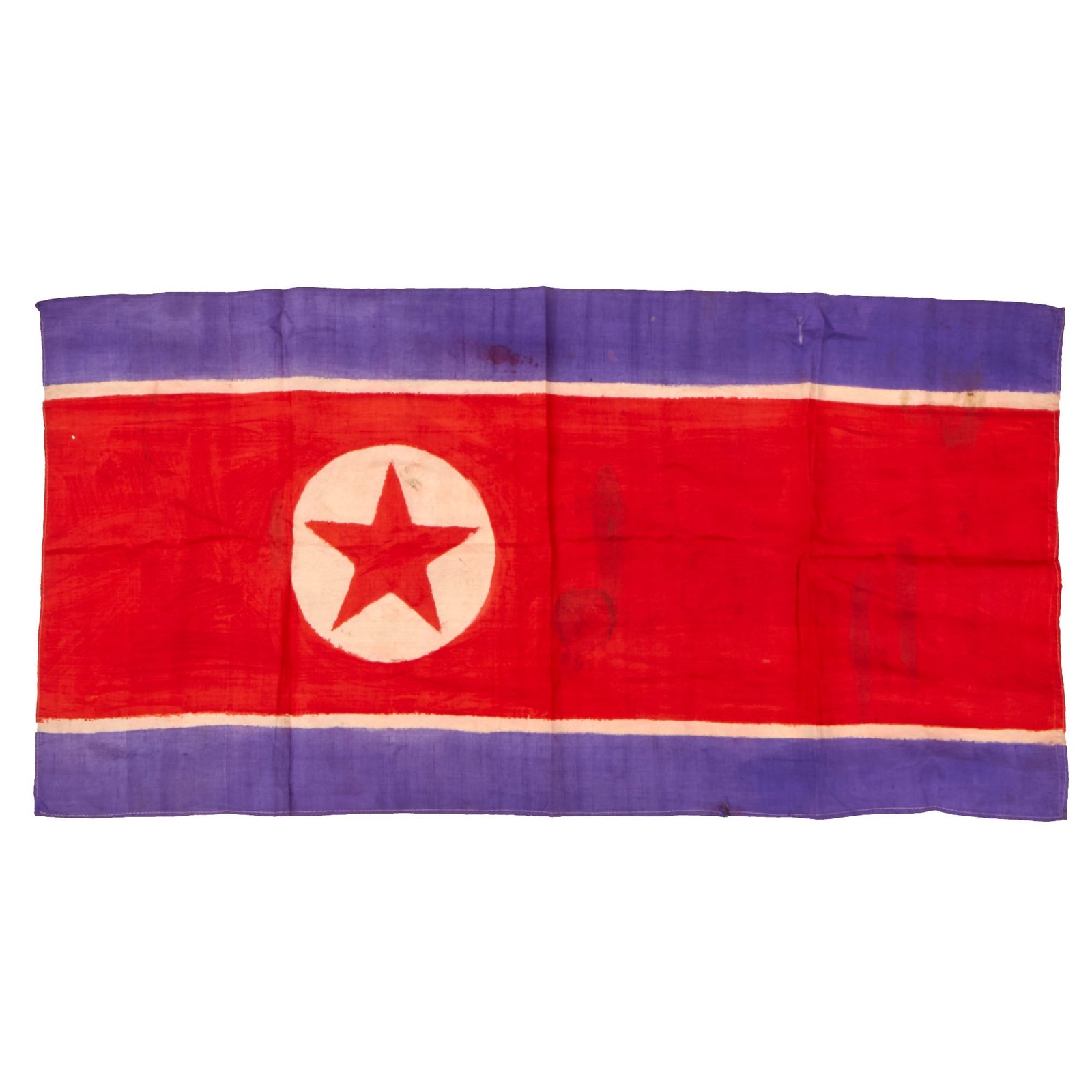 Buy Original U.S. Korean War “Captured” Flag of North Korea - 19½ x 40” | Original Firearms Antique For Sale