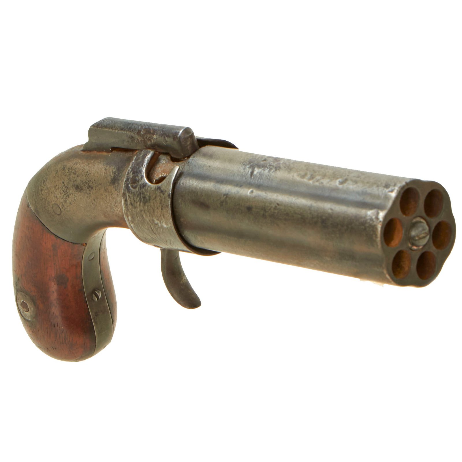 Buy Original U.S. 19th Century Allen & Wheelock 1845 Patent .31cal Percussion Pepperbox Revolver -  Serial 669 | Original Firearms Antique For Sale