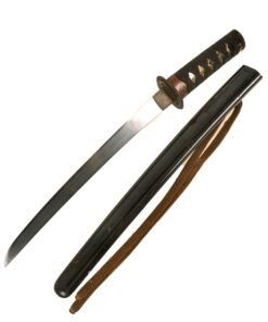 Buy Original 18th Century Edo Period Japanese Ko-Wakizashi Short Sword with Lacquered Scabbard & Sageo Sword Cord | Original Firearms Antique For Sale