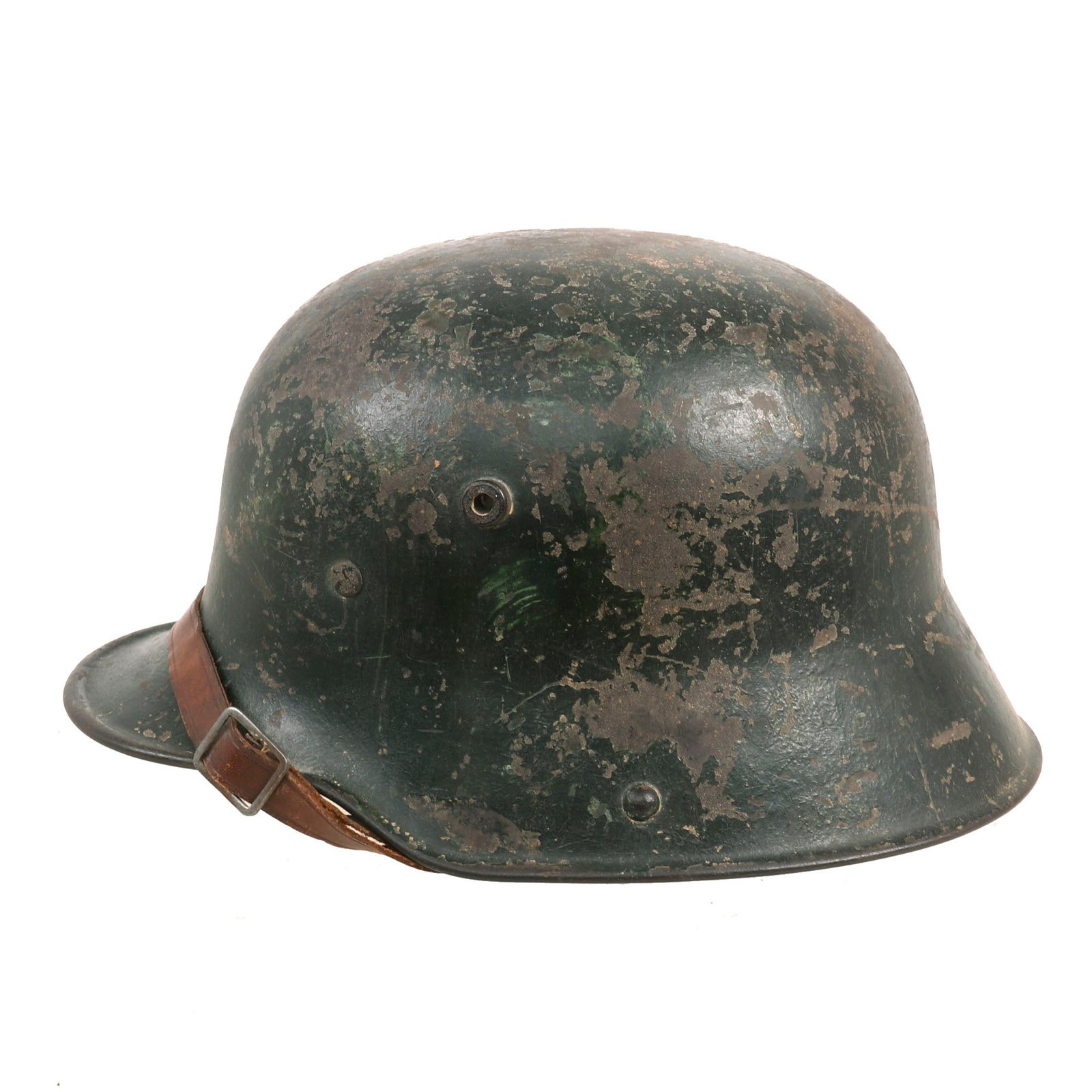 Buy Original Imperial German WWI M-1917 Stahlhelm - Complete with Original Liner and Chinstrap - Si 66 | Original Firearms Antique For Sale
