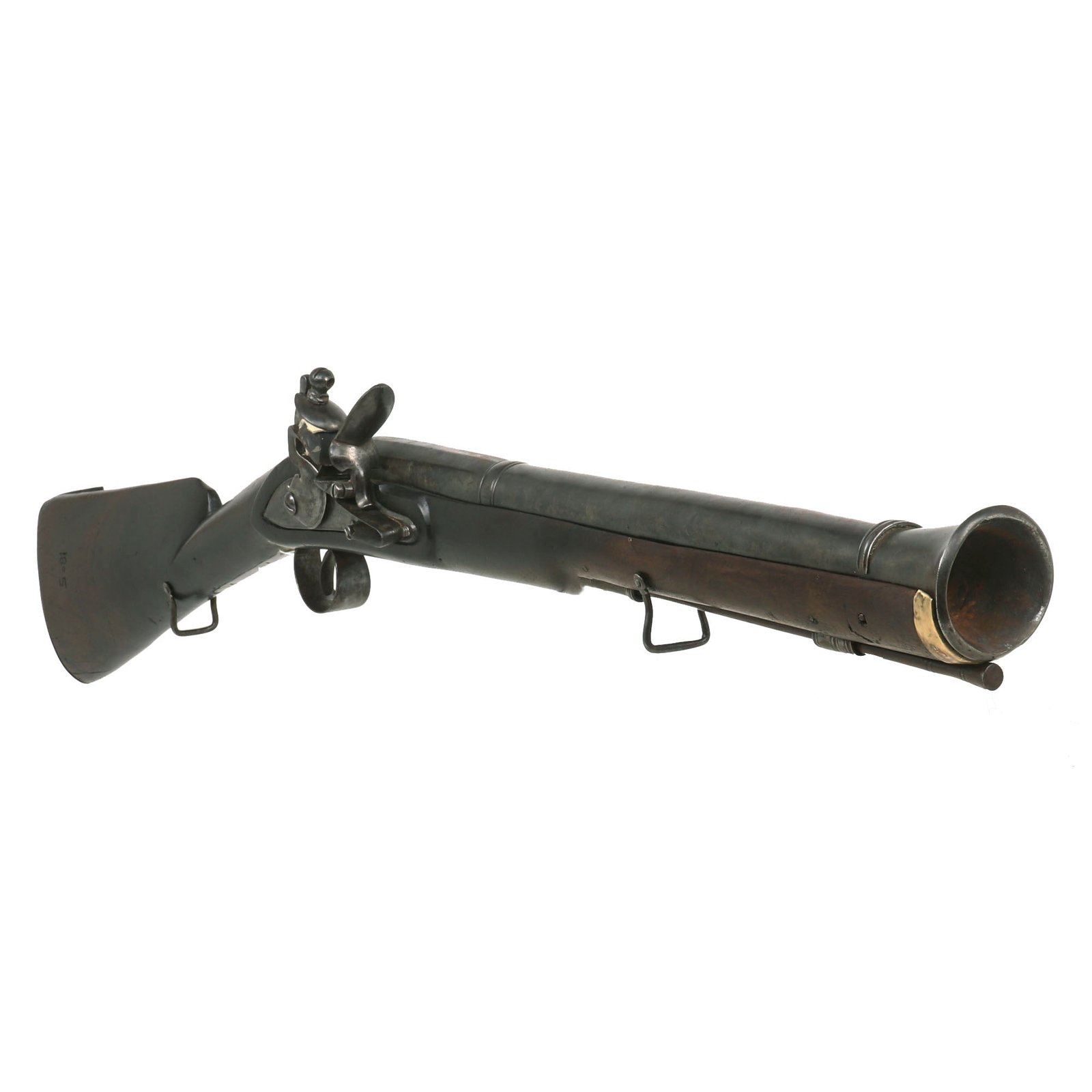 Buy Original British East India Company Iron Barrel Flintlock Blunderbuss by Barnett - dated 1805 | Original Firearms Antique For Sale