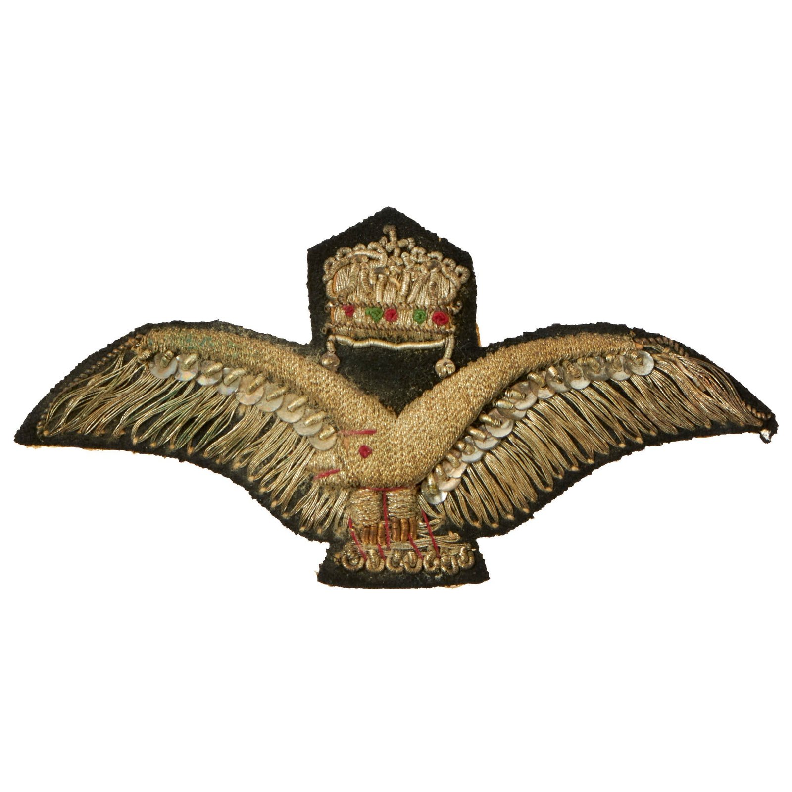 Buy Original Hungarian WWII Royal Hungarian Air Force Bullion Pilot’s Wings - Crown of Hungary | Original Firearms Antique For Sale
