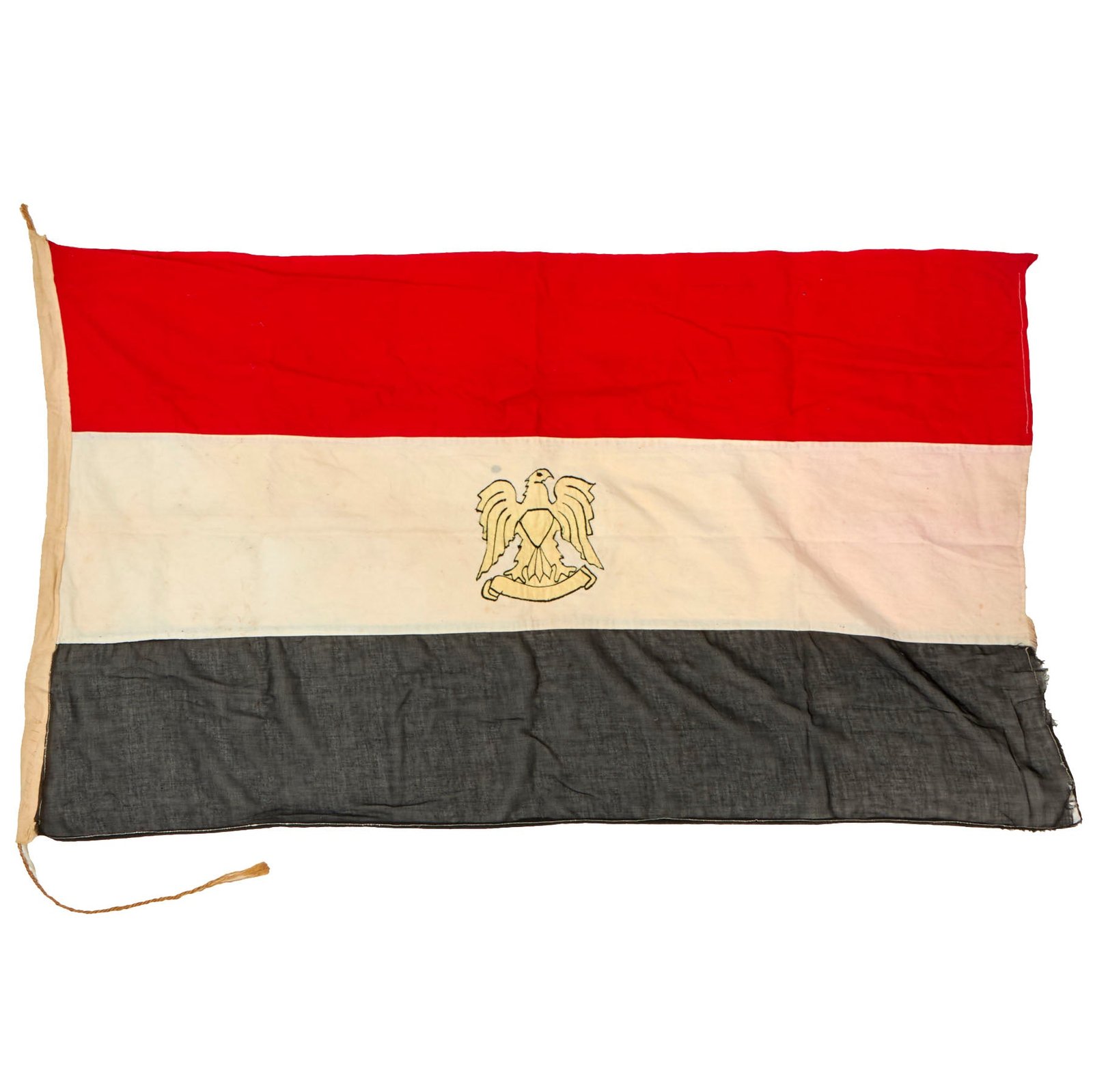Buy Original Egyptian Six Day War Period Flag - 31 x 50” | Original Firearms Antique For Sale
