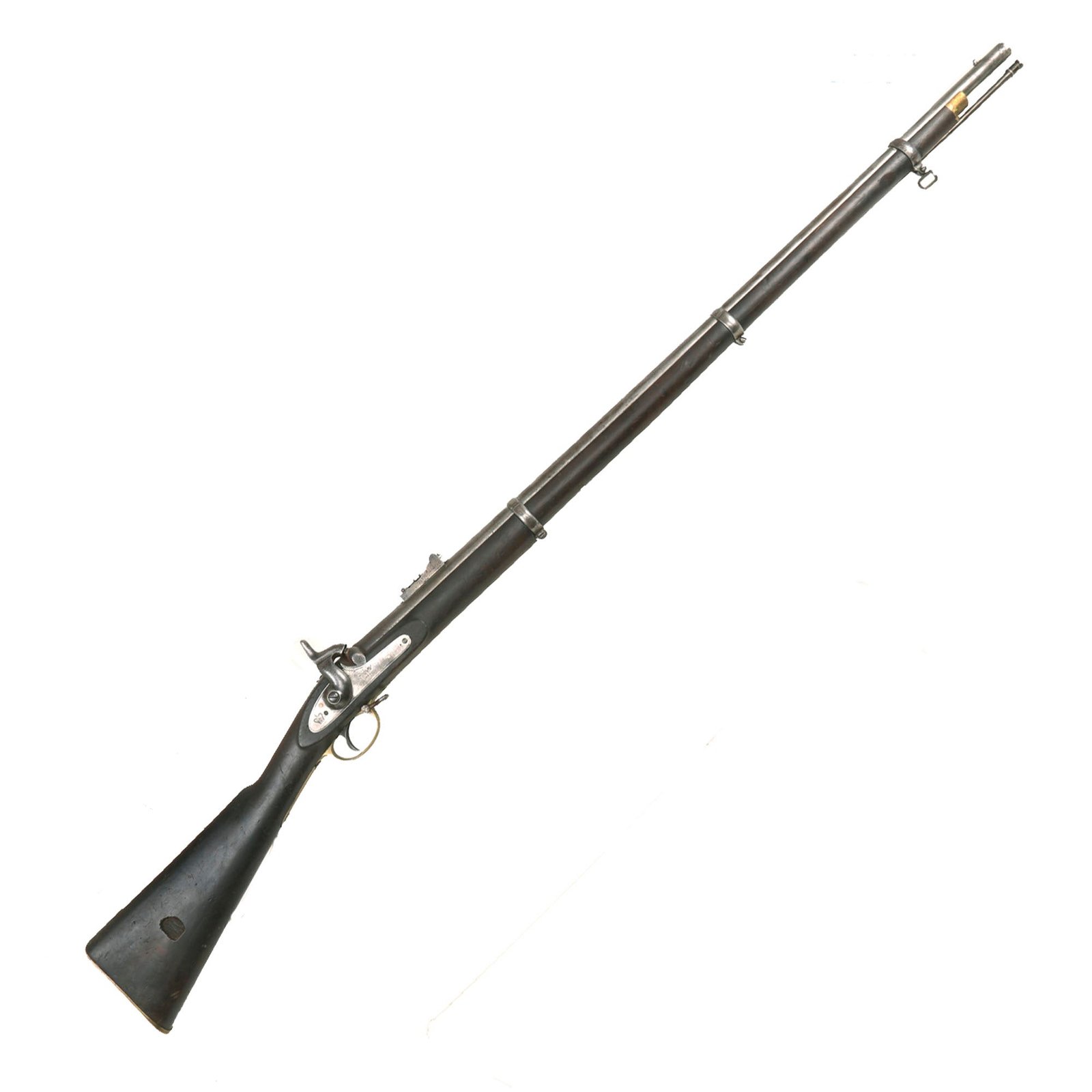 Buy Original U.S. Civil War Era 3rd Model P-1853 Enfield Three Band Percussion Export Rifle - Marked Tower 1862 | Original Firearms Antique For Sale