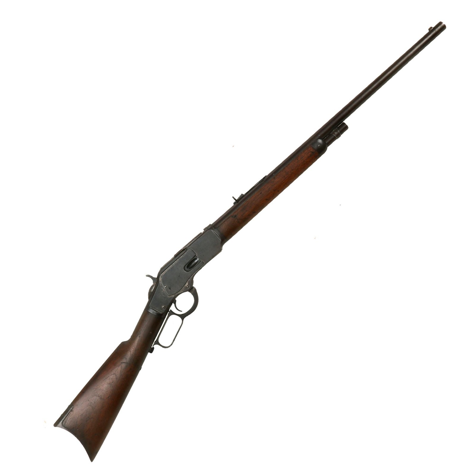 Buy Original U.S. Winchester Model 1873 .38-40 Repeating Rifle with Round Barrel and Shortened Magazine made in 1883 - Serial 135305A | Original Firearms Antique For Sale