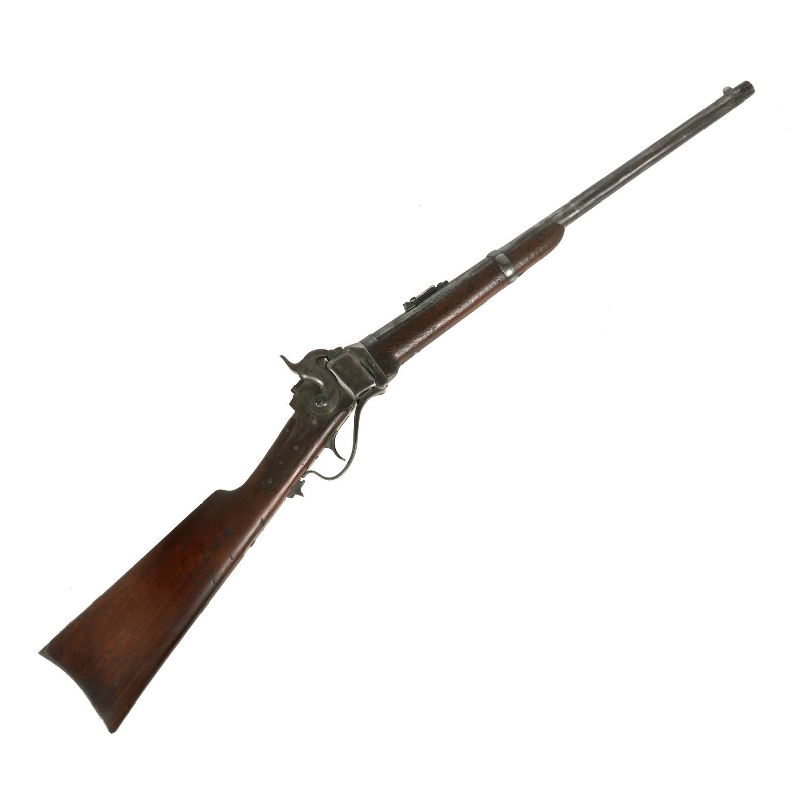 Buy Original U.S. Civil War Sharps New Model 1863 Saddle-Ring Carbine Converted to .50-70 Govt. - Serial 95737 | Original Firearms Antique For Sale
