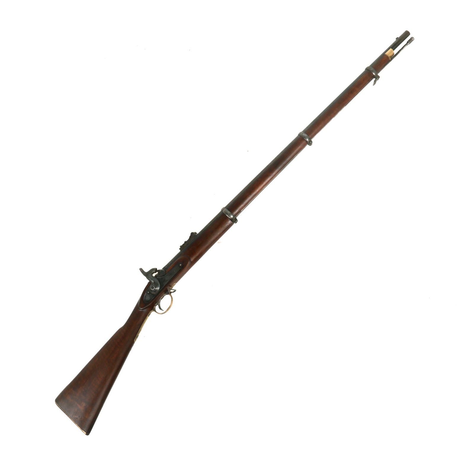 Buy Original U.S. Civil War British 3rd Model P-1853 Enfield Three Band Export Rifle Marked to the 1st Massachusetts Infantry - Dated 1861 | Original Firearms Antique For Sale