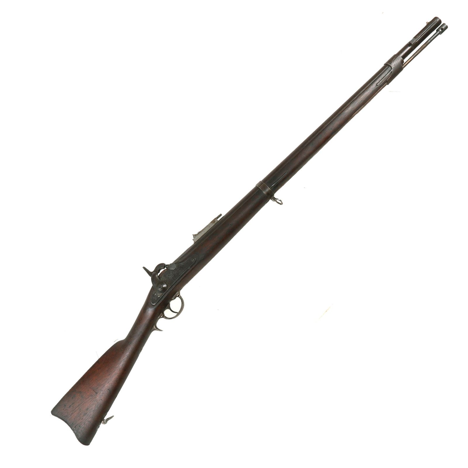 Buy Original U.S. Civil War Whitneyville “Plymouth” Navy Percussion Rifle Serial No. 9703 - Dated 1864 | Original Firearms Antique For Sale