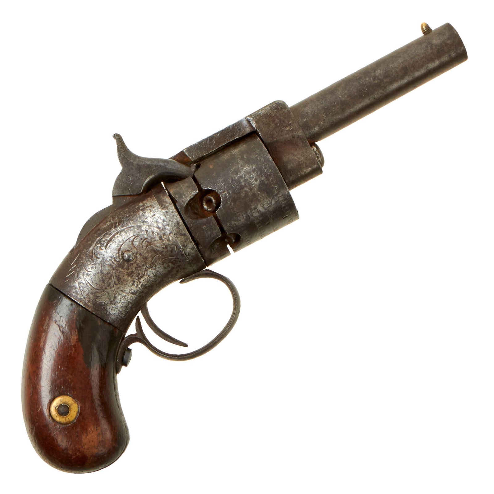 Buy Original Scarce U.S. Springfield Arms Co. James Warner Patent .28cal Pocket Percussion Revolver - Circa 1851 | Original Firearms Antique For Sale